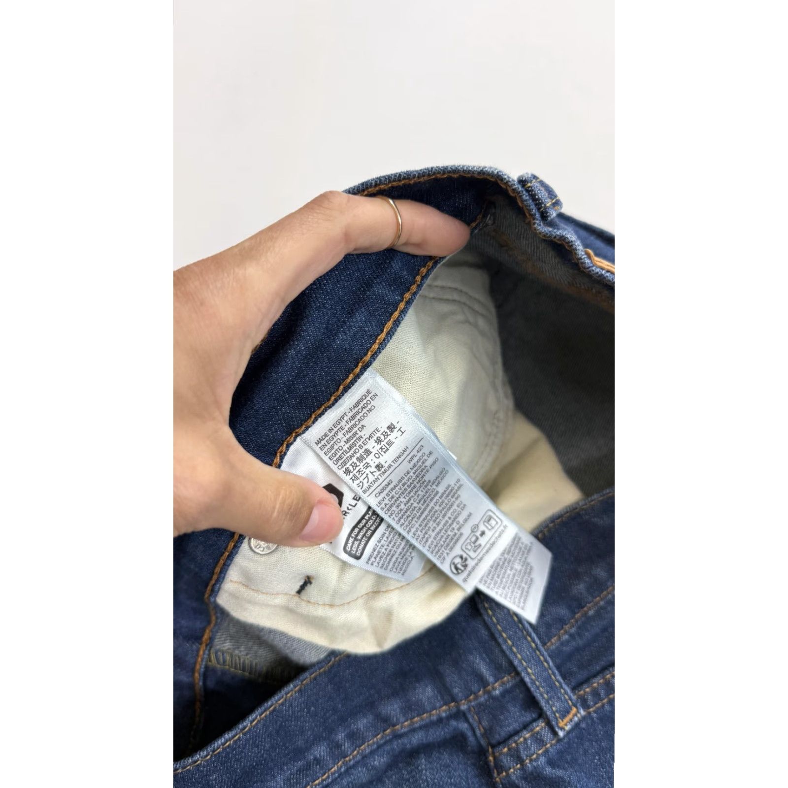 Levi's Levi's Jeans Mens 514 36x30 Blue Mid Rise WaterLess Straight Leg Denim Stretch Size US 36 / EU 52 - 3 Thumbnail