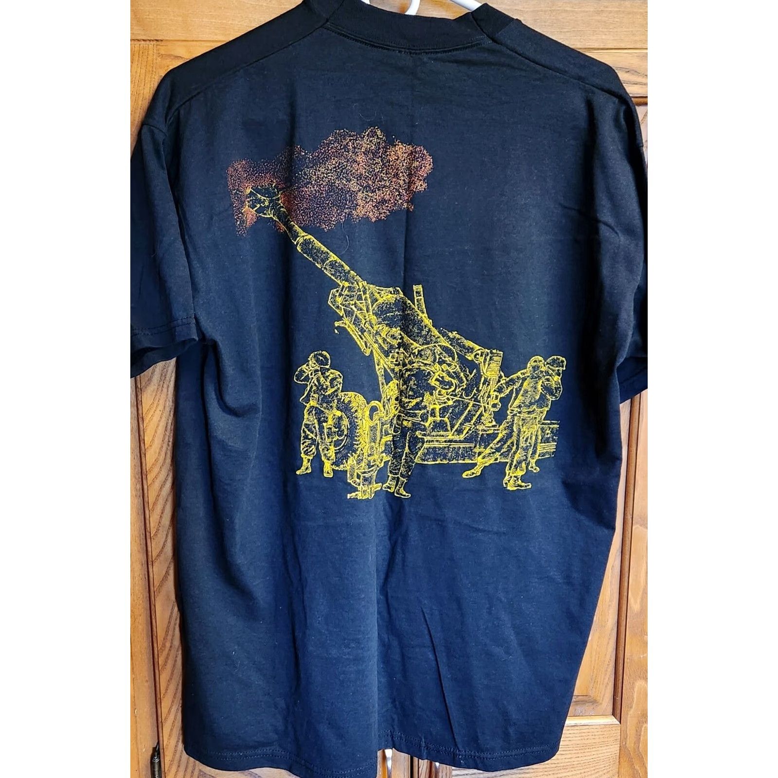 Fruit Of The Loom VINTAGE Fruit of the Loom T-Shirt Men’s XL Black Pocket Tee 90s Army Military Retro Grunge USA Classic Size US XL / EU 56 / 4 - 3 Thumbnail