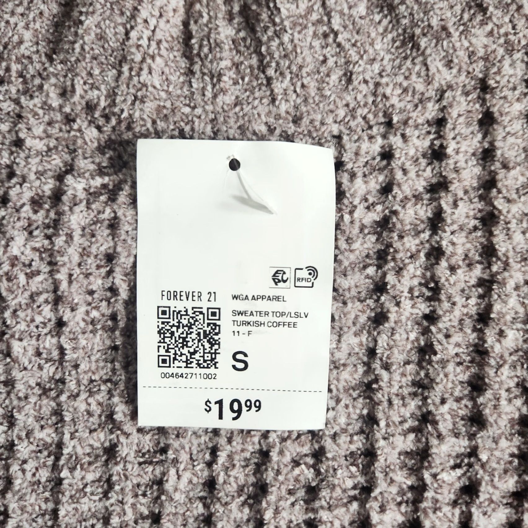 Forever 21 Forever 21 Womens Mauve Chenille Cropped Long Sleeve Crewneck Sweater S NWT Oversized Waffle Knit Pullover Casual Girls Womens Size S / US 4 / IT 40 - 6 Thumbnail