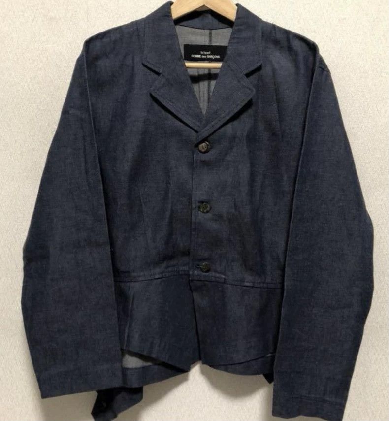 Comme des Garcons Comme des Garcons Denim suit jacket Size S / US 4 / IT 40 - 1 Thumbnail
