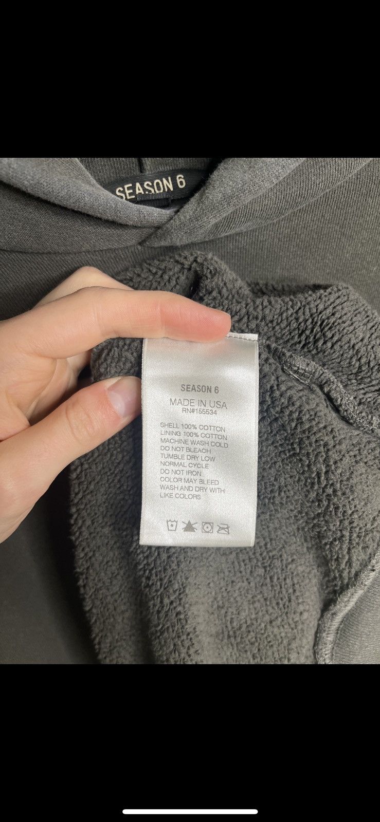 Yeezy Yeezy Season 6 Core Grey Hoodie Made in USA Size US S / EU 44-46 / 1 - 7 Thumbnail