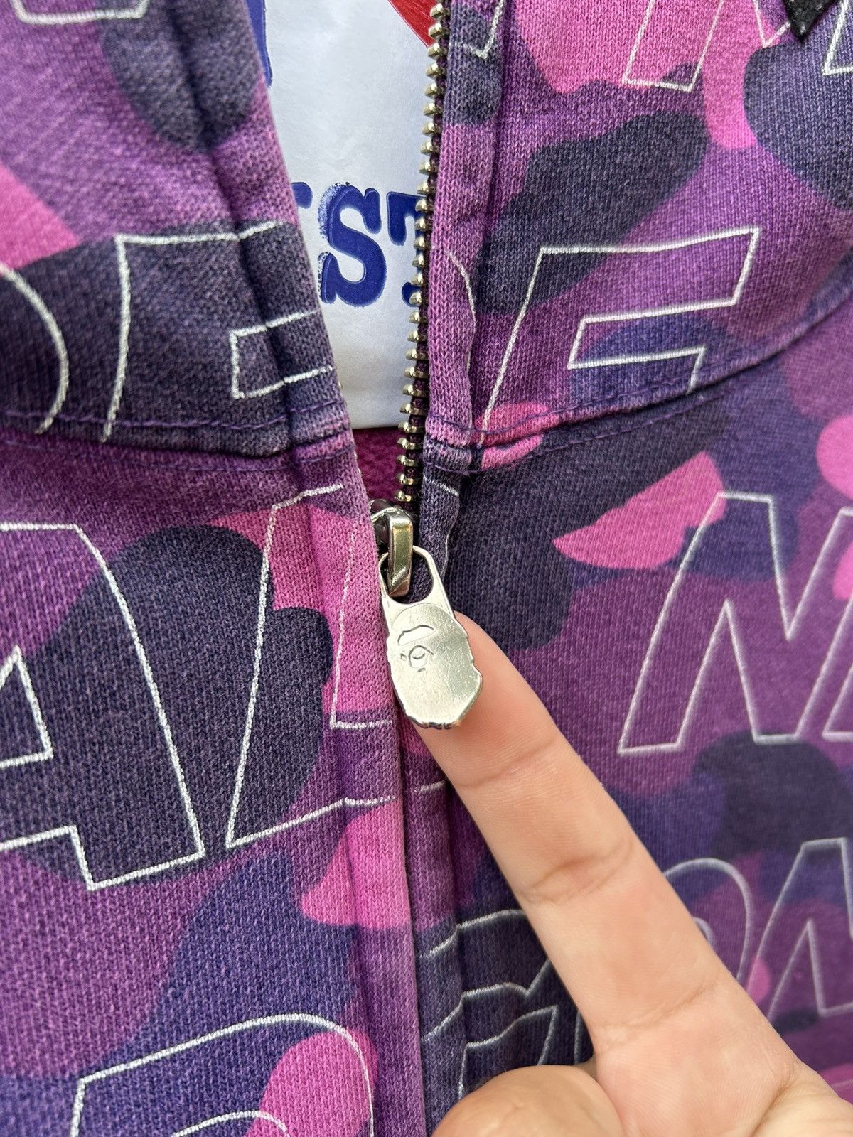Bape Bape shark hoodie wgm all over purple Size US M / EU 48-50 / 2 - 10 Thumbnail