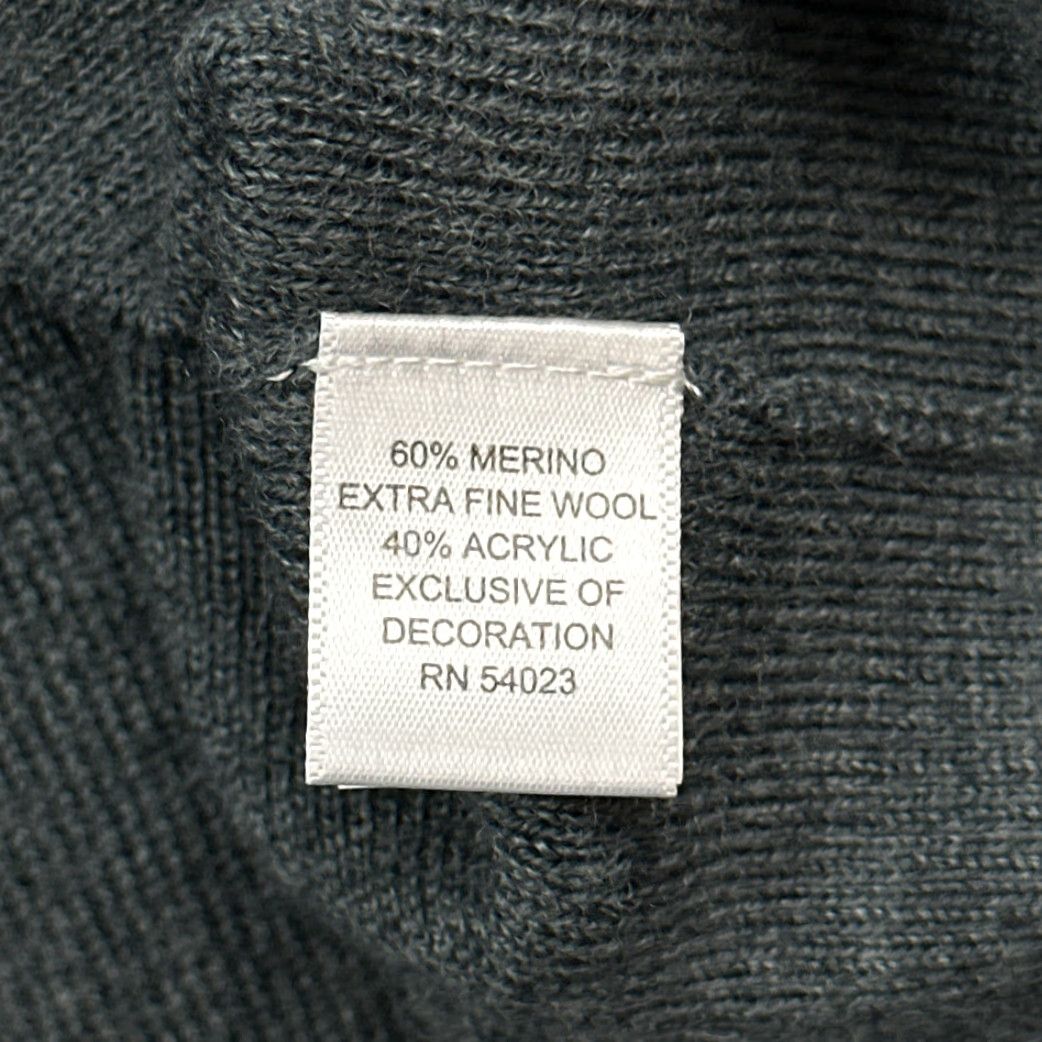 Banana Republic Banana Republic Sweater Adult MEDIUM Gray Merino Wool Blend Pullover Crew Neck Knit's Solid Color Long Sleeve Regular Fit Mens 20x27.500 Size US M / EU 48-50 / 2 - 6 Thumbnail