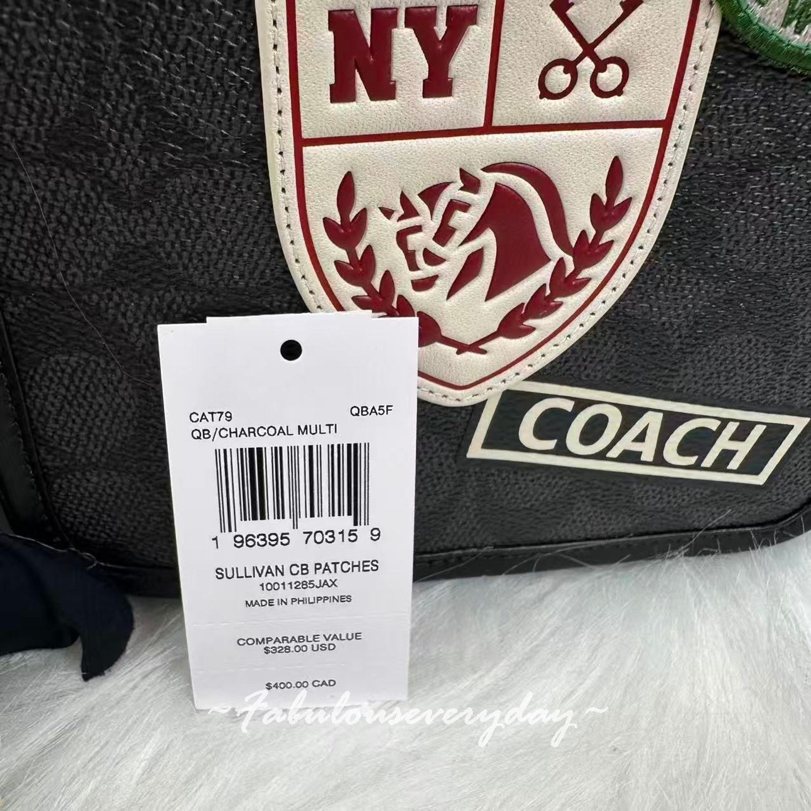 Coach Coach Men's Sullivan Crossbody Bag Sig Canvas Patches CAT79 Size ONE SIZE - 6 Thumbnail
