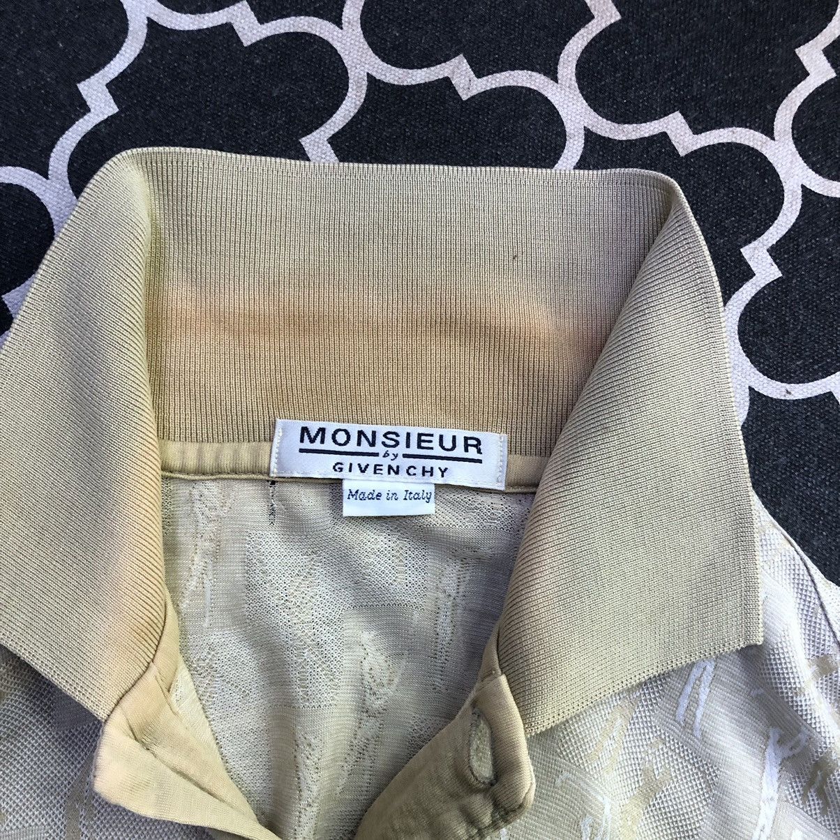 Vintage Vintage Givenchy Monsieur Monogram Polo Tee Size US M / EU 48-50 / 2 - 15 Thumbnail
