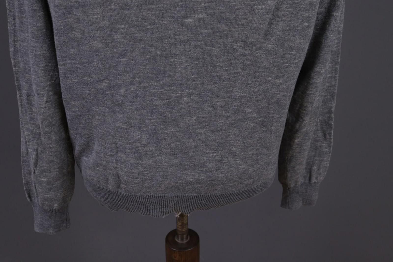 J.Crew Men J.Crew Gray V-Neck Cotton Sweater Size M Size US M / EU 48-50 / 2 - 10 Thumbnail