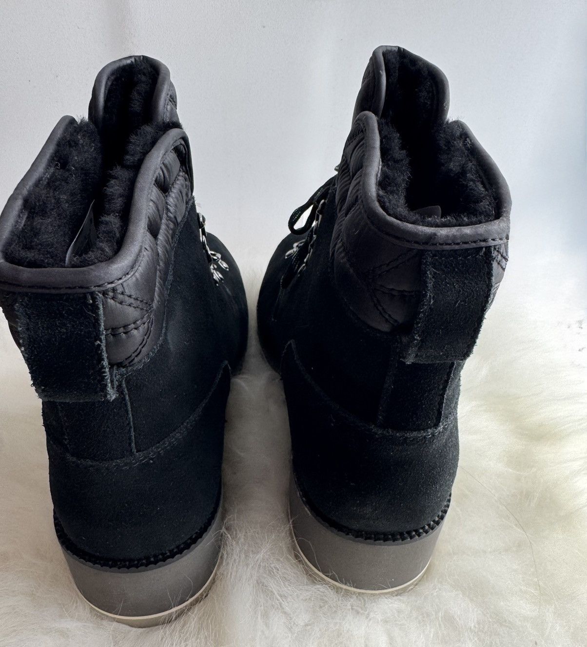 Ugg UGG Birch Waterproof Black Suede Wool lined Wedge boots Size US 8 / IT 38 - 7 Thumbnail