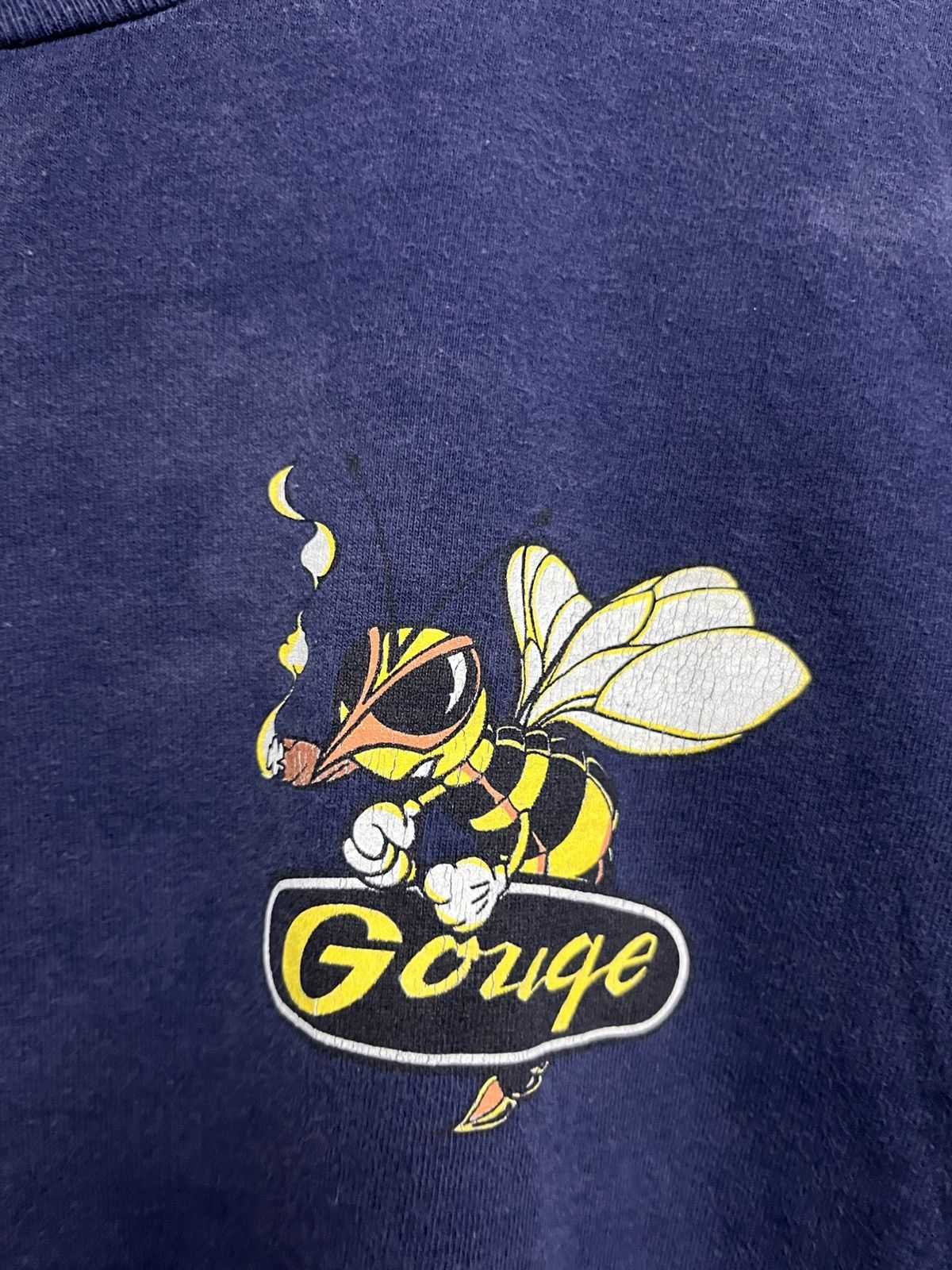 Hook-Ups vintage 90s GOUGE skateboards smoking bee shirts Size US S / EU 44-46 / 1 - 8 Thumbnail
