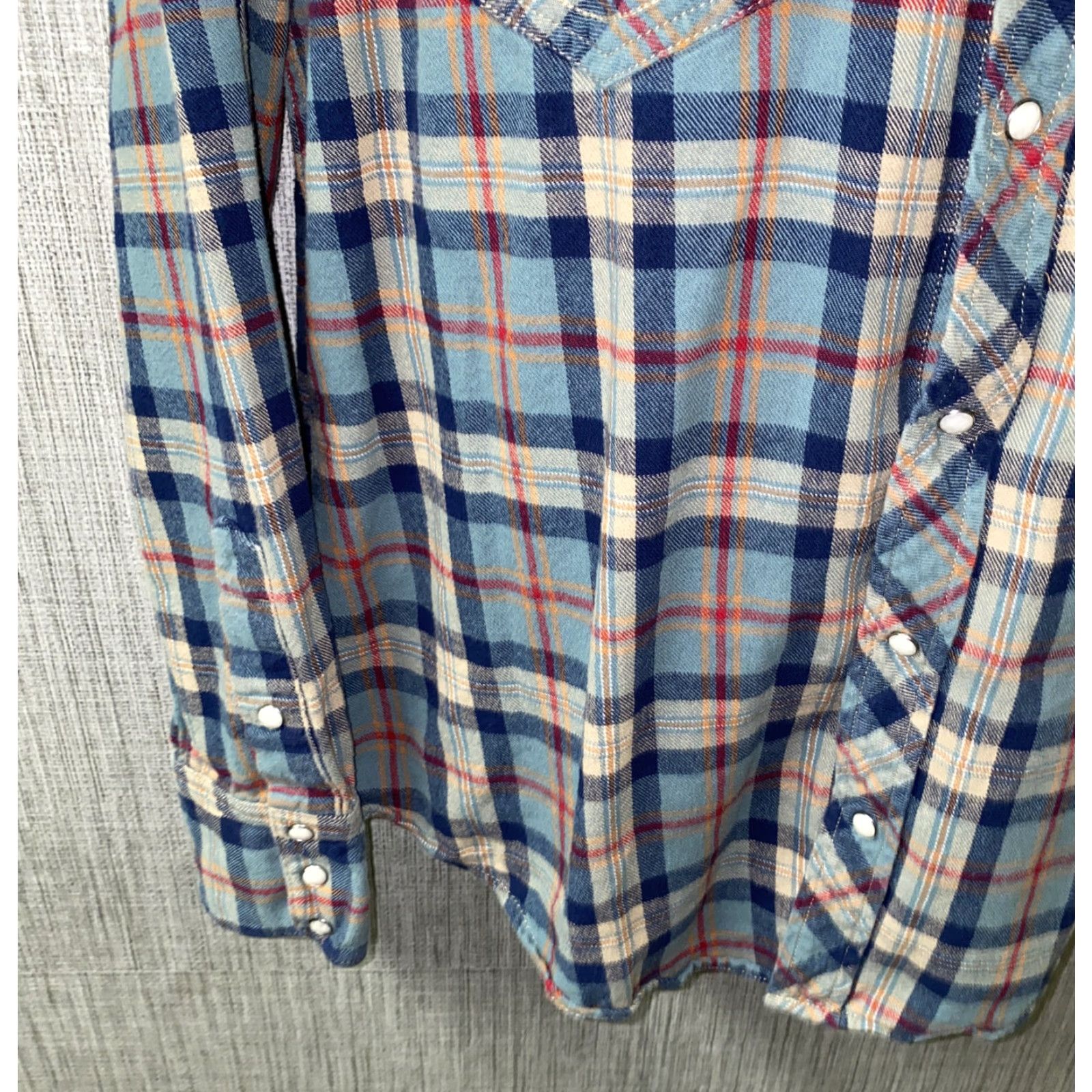 True Religion True Religion Plaid Button-Up Shirt, Long Sleeve, Adult Large, Multicolor, Snap Closure, Mens Size US L / EU 52-54 / 3 - 4 Thumbnail