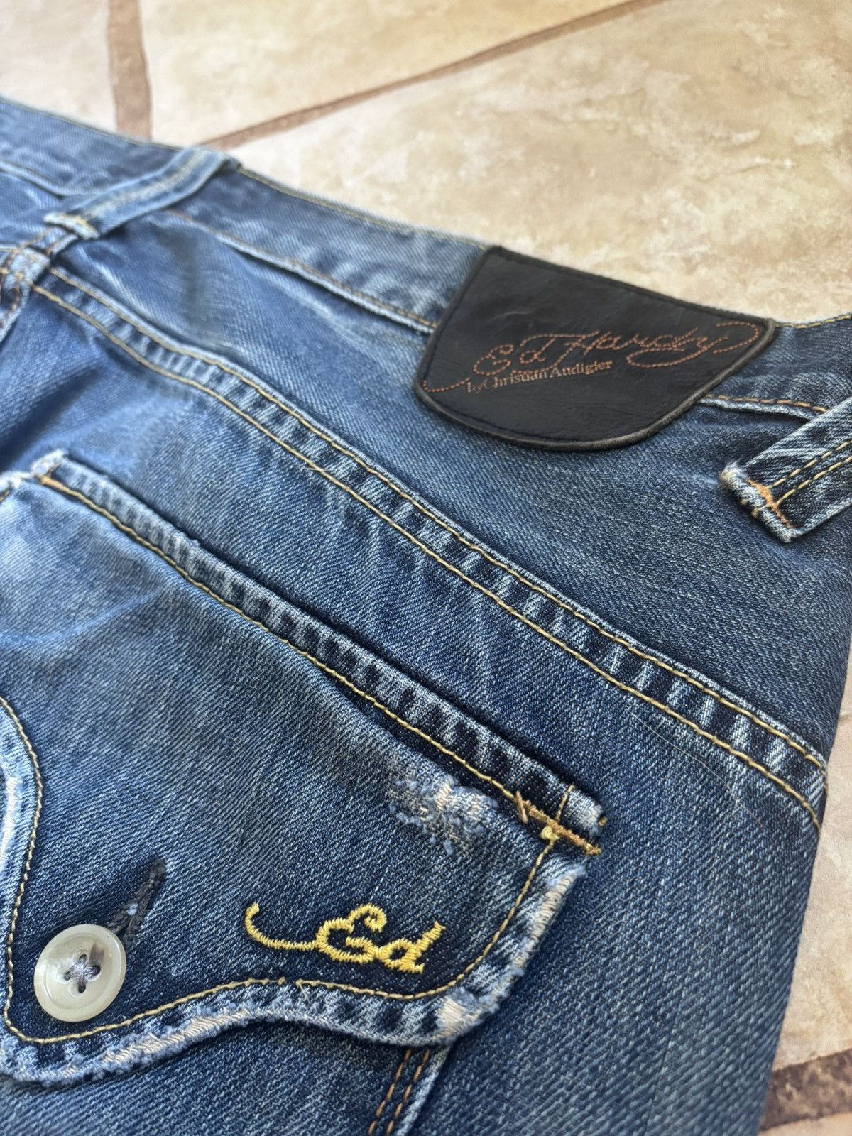 Ed Hardy Ed Hardy x Christian Audiger Denim Jeans Size US 36 / EU 52 - 5 Thumbnail