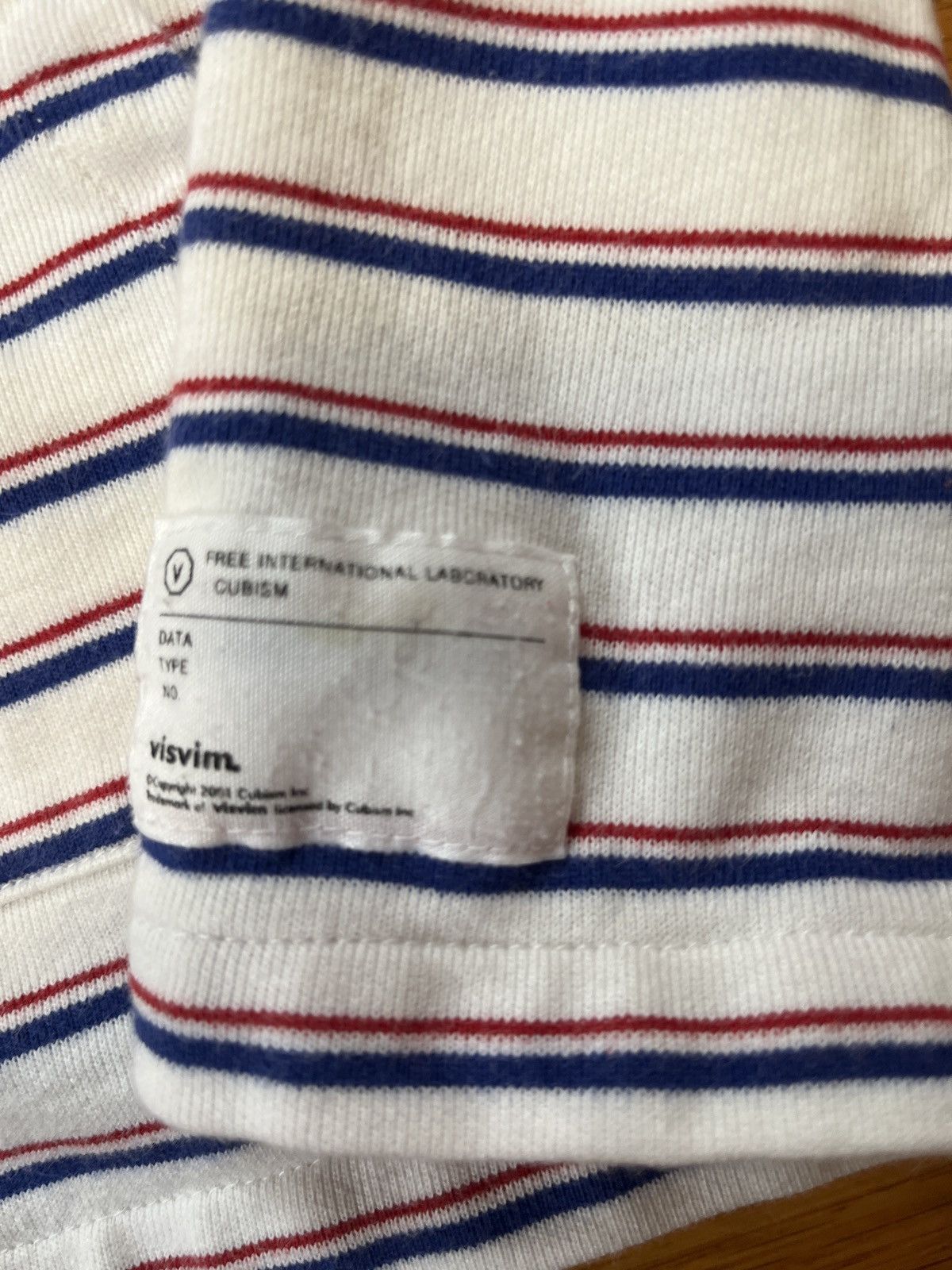 Visvim Visvim White Striped Hooded Sweatshirt XL Size US XL / EU 56 / 4 - 4 Thumbnail