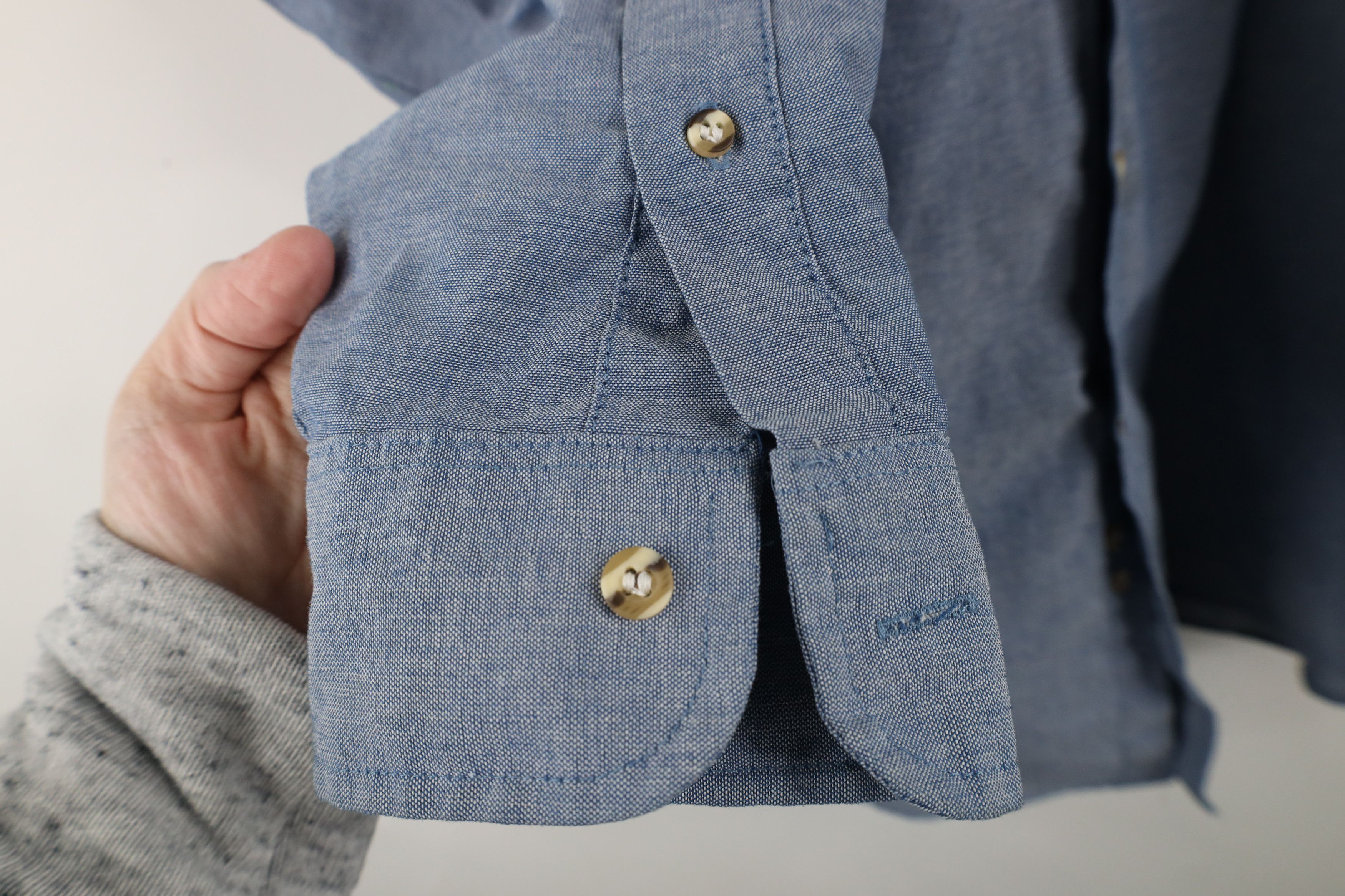 Vintage Vintage 90s Spell Pepsi Co Chambray Button Down Shirt USA Size US L / EU 52-54 / 3 - 8 Thumbnail