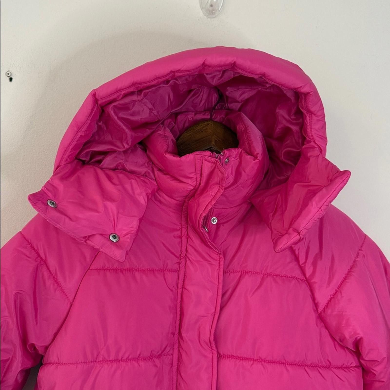 Other Culture Couture Pink Puffer Coat detachable hood SZ Med Size M / US 6-8 / IT 42-44 - 3 Thumbnail