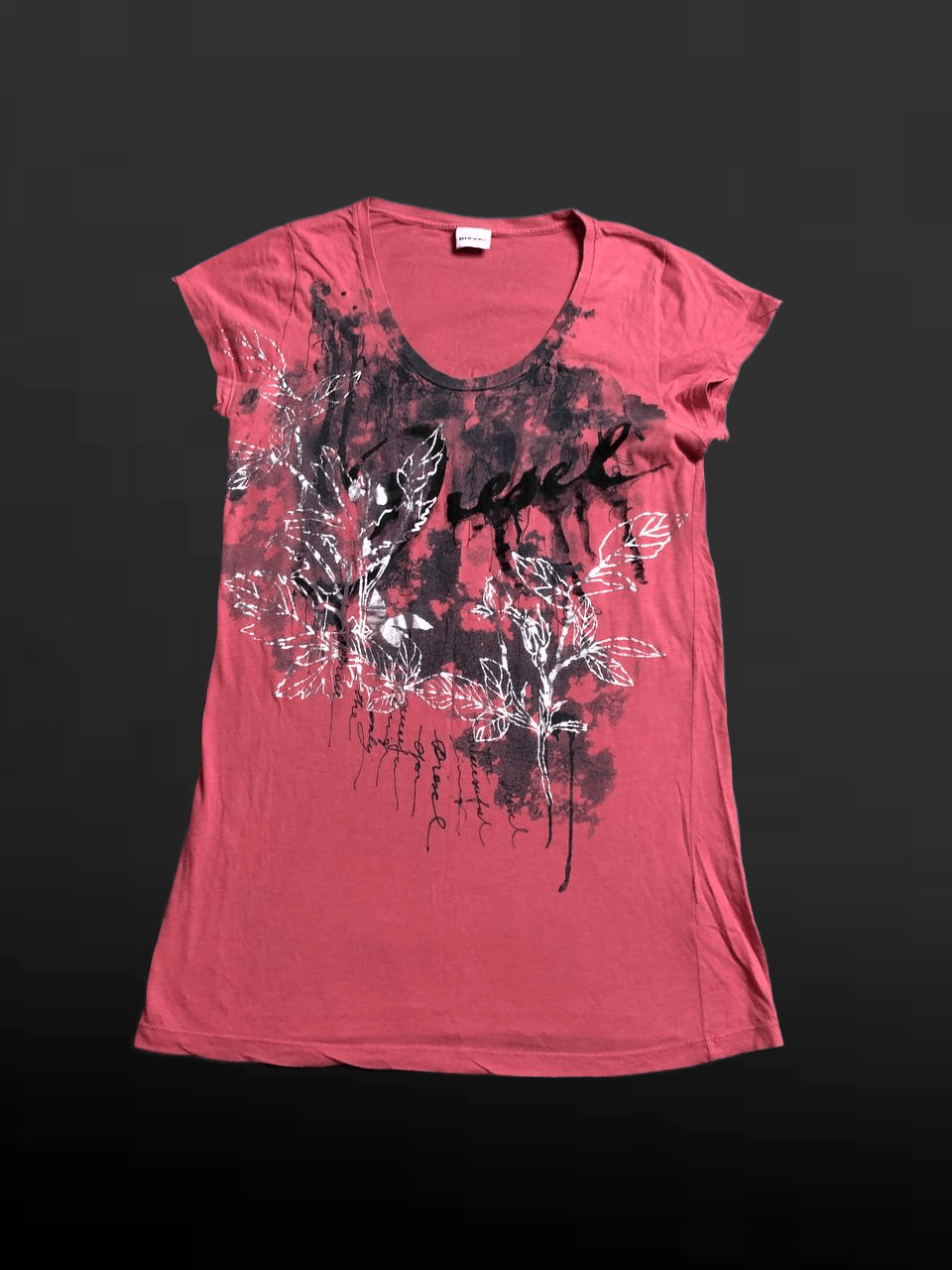 Diesel Vintage DIESEL Floral Print STREETWEAR T-SHIRTS Size XS / US 0-2 / IT 36-38 - 1 Thumbnail