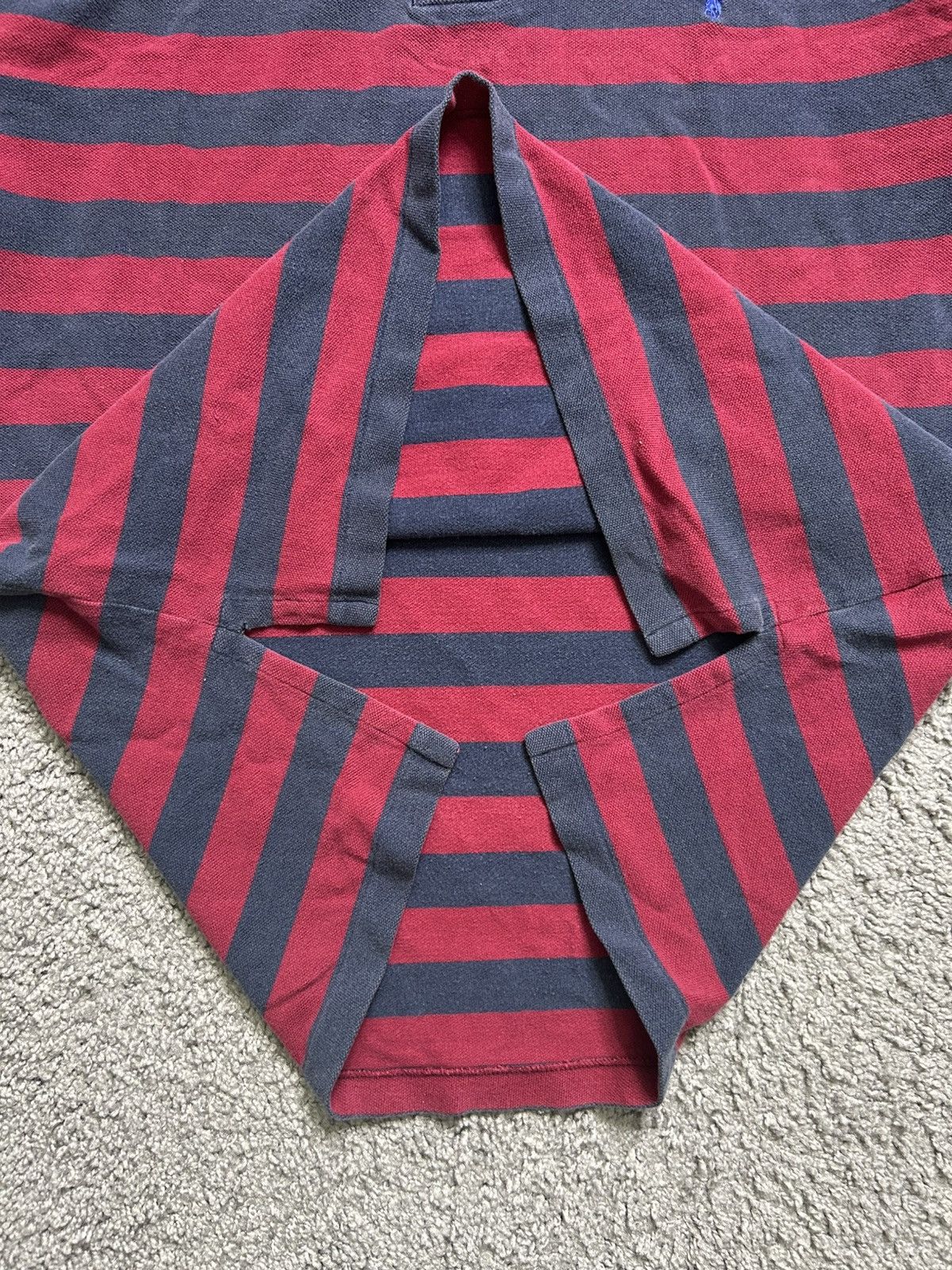 Polo Ralph Lauren Vintage 80s Polo Ralph Lauren Striped Red Navy Size US L / EU 52-54 / 3 - 5 Thumbnail