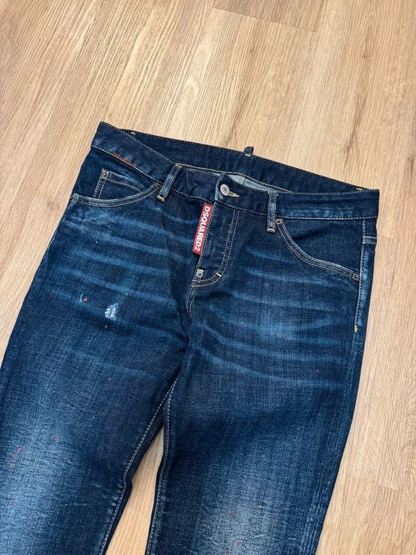 Dsquared2 Dsquared2 Cool Girl Cropped Jeans Big Logo size 40 Navy New Size 28" / US 6 / IT 42 - 3 Thumbnail