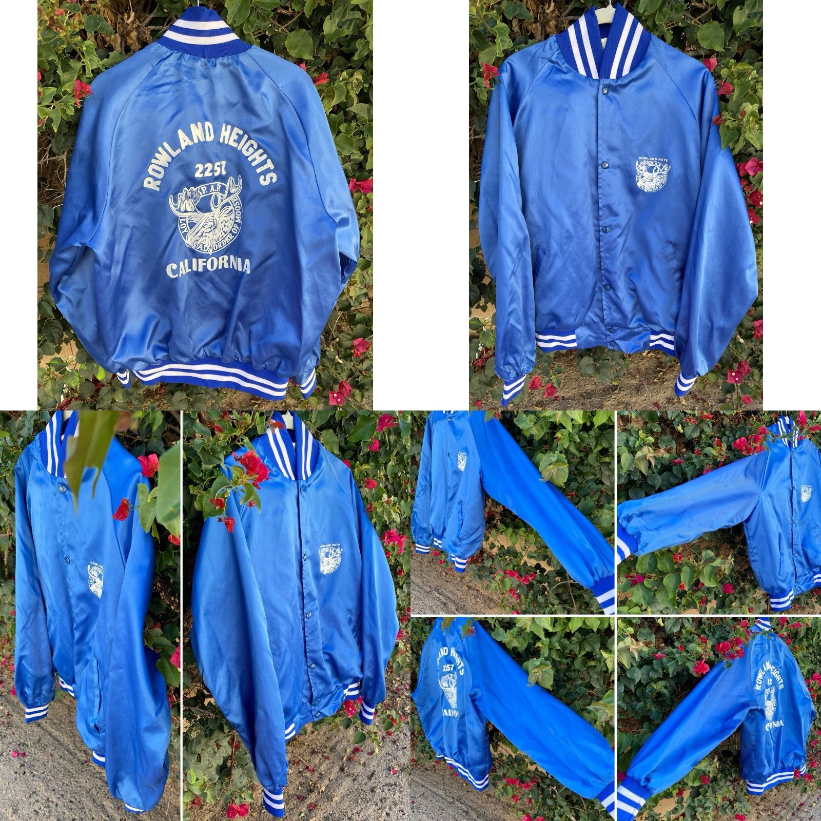 Vintage VINTAGE Westark Satin Bomber Jacket USA Made Blue L Men Size US L / EU 52-54 / 3 - 9 Thumbnail