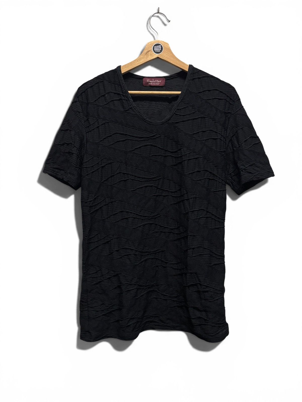 Tornado Mart Tornado Mart Vneck Pleated Wave Style Stretch Shirt Size US M / EU 48-50 / 2 - 1 Thumbnail