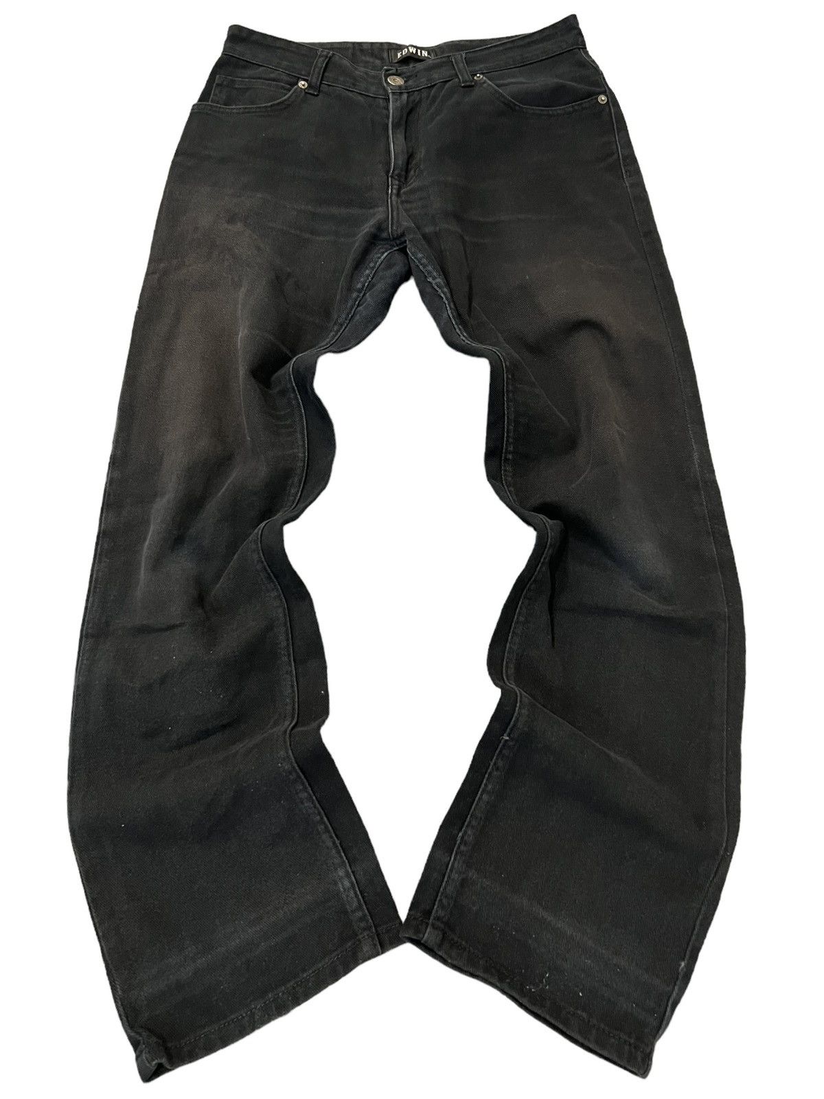 image of If Six Was Nine x Tornado Mart Edwin Mud Wash Sun Fade Moleskin Denim Jeans Black, Men's (Size 31)