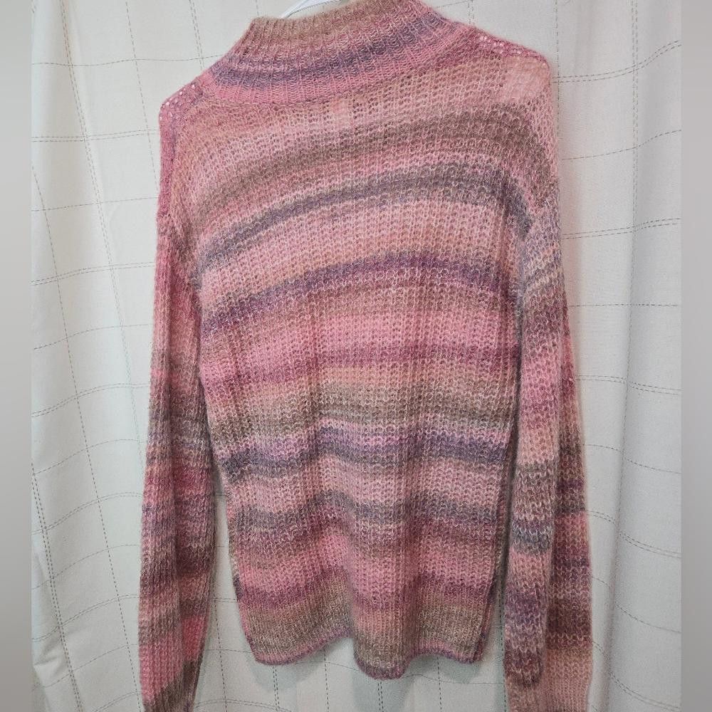 Nordstrom Nordstrom Signature Pink Striped Sweater Size M / US 6-8 / IT 42-44 - 2 Thumbnail