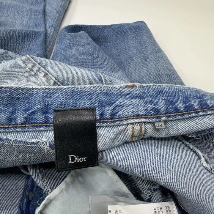 Dior Dior Dior Distressed Blue Denim Jeans 0079-2507 Size US 29 - 3 Thumbnail