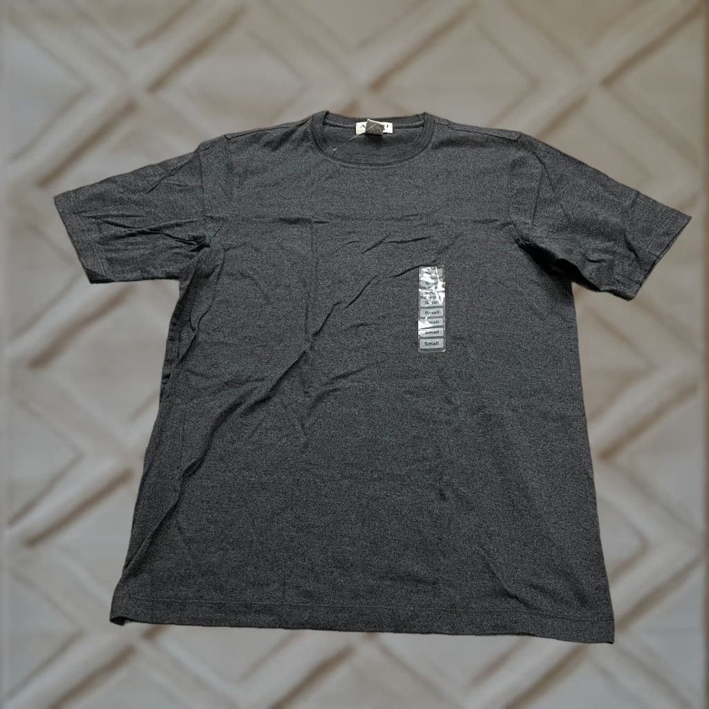 Alfani VINTAGE? No — Actually Alfani Basic Tee T-Shirt Mens Small Gray Solid Crew Neck Short Sleeve Cotton NWT Size US S / EU 44-46 / 1 - 1 Thumbnail