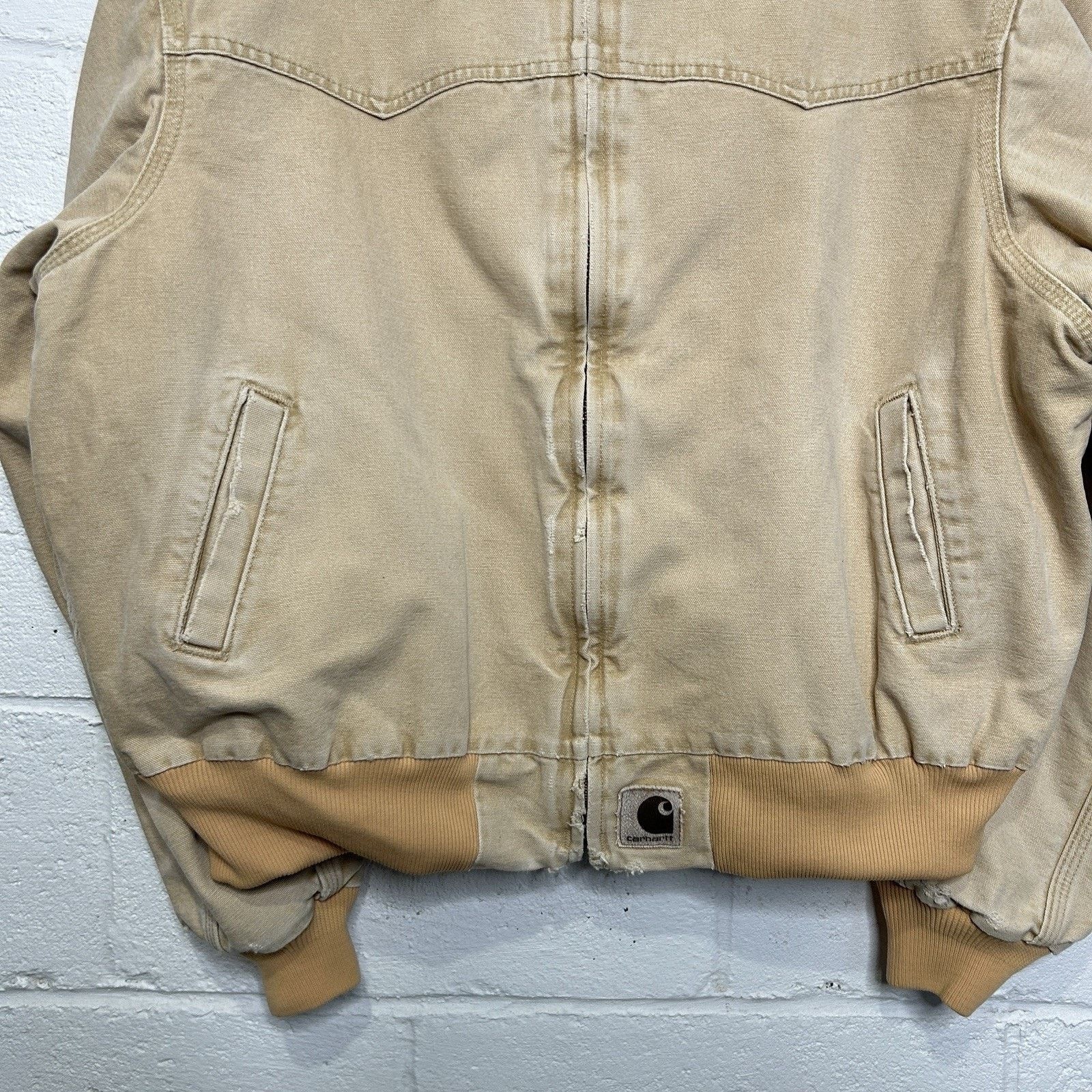 Carhartt Vintage Carhartt Quilted Santa Fe Jacket “Wheat” J14 WET Size US XL / EU 56 / 4 - 4 Thumbnail