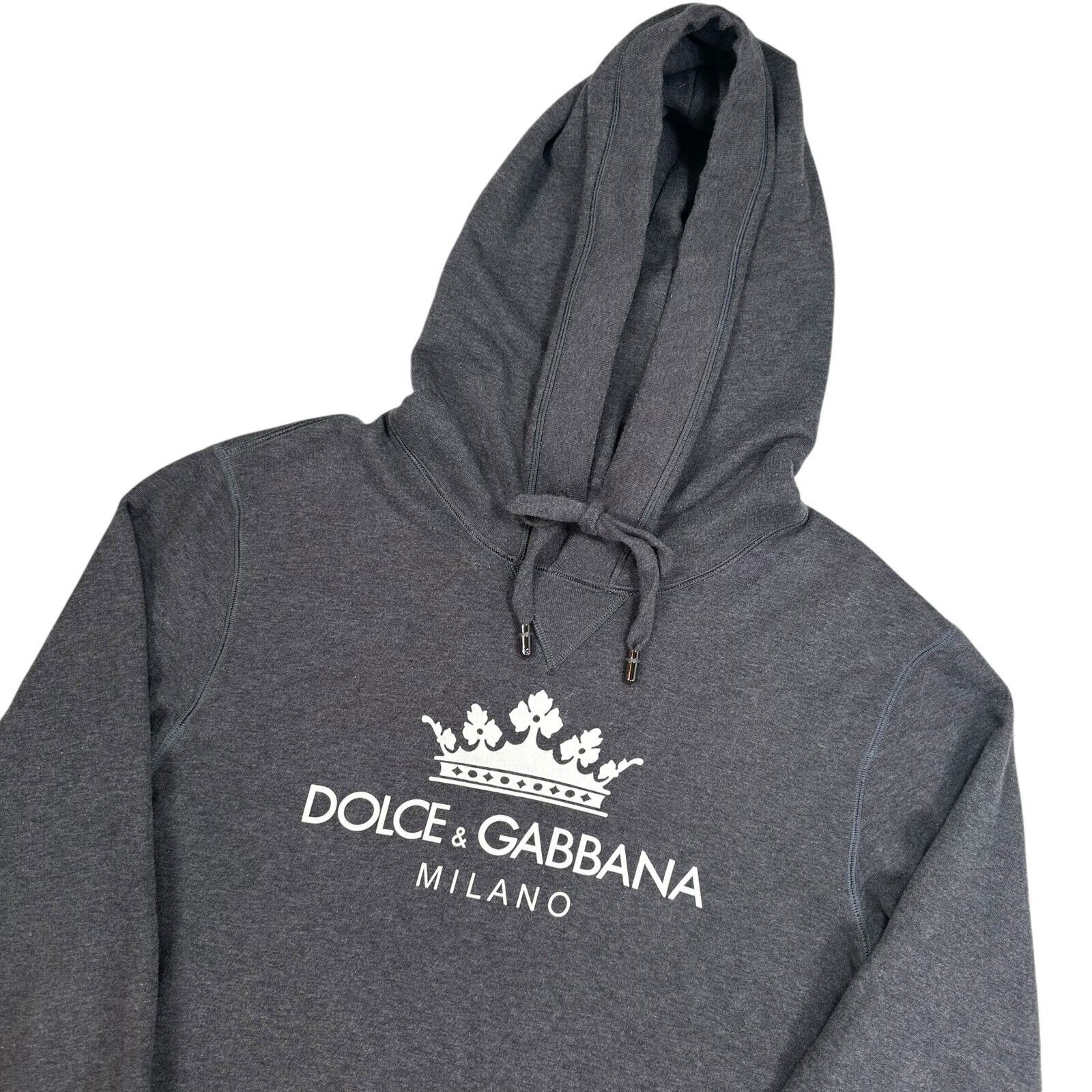Dolce & Gabbana Dolce & Gabbana Size S Sweatshirt Dark Grey Milano Crown Size US S / EU 44-46 / 1 - 5 Thumbnail