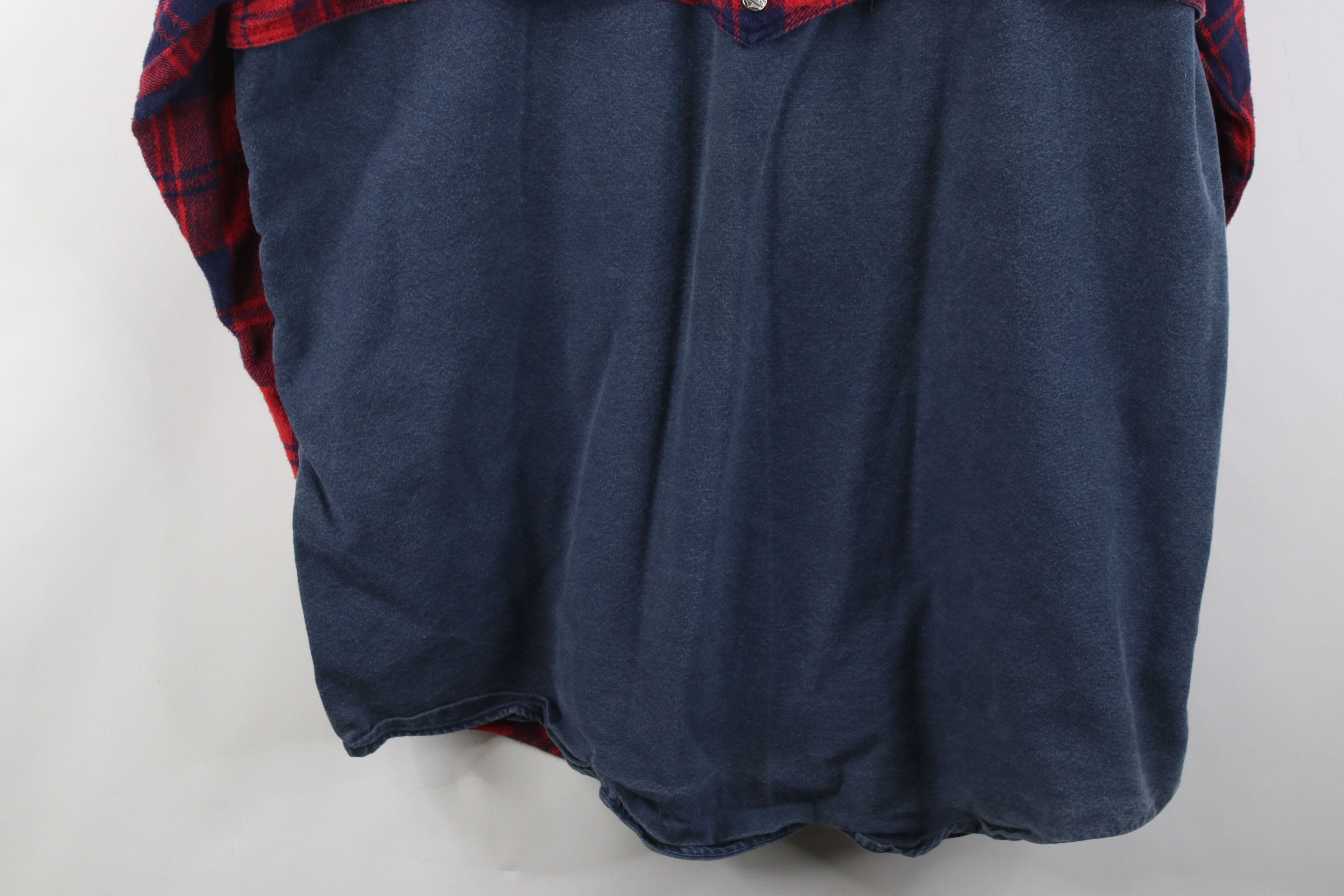 Vintage Vintage 90s Streetwear Big Pocket Flannel Button Shirt Plaid Size US XL / EU 56 / 4 - 13 Thumbnail