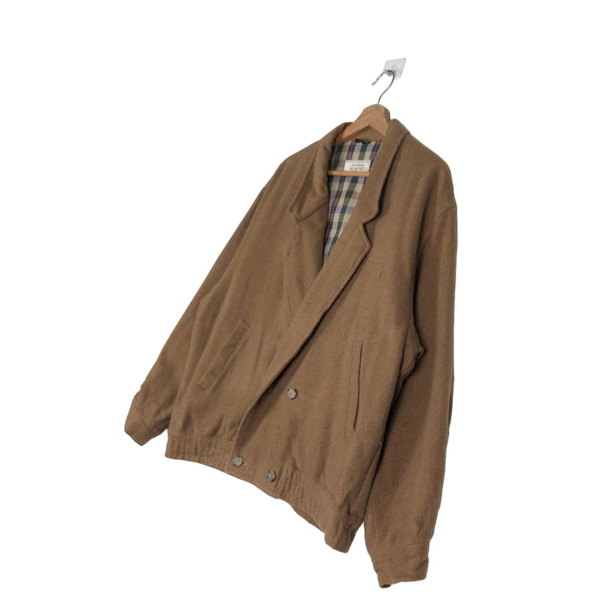 Issey Miyake 🔥Vintage Wool Jacket Memphis Japan Blanket Lining Size US L / EU 52-54 / 3 - 2 Thumbnail