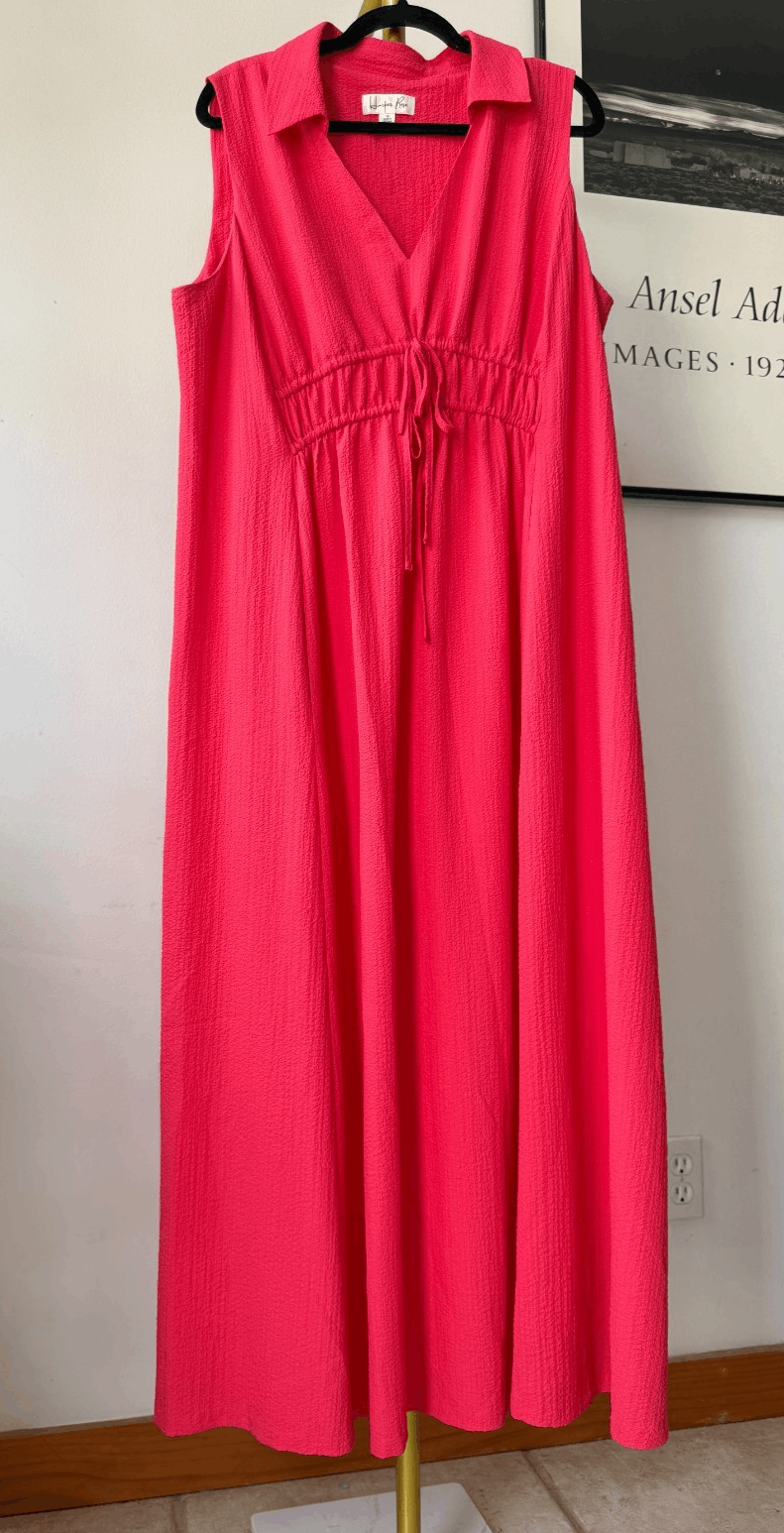 Other Harper Rose Coral Maxi Dress Women Sleeveless V Neck Empire Size XXL / US 16-18 / IT 52-54 - 1 Thumbnail