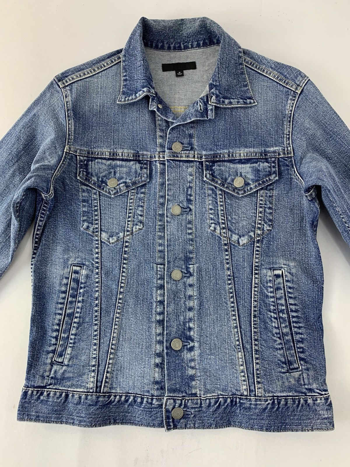 Uniqlo Indigo Denim Jacket Double Pocket Western Style Size M / US 6-8 / IT 42-44 - 2 Thumbnail