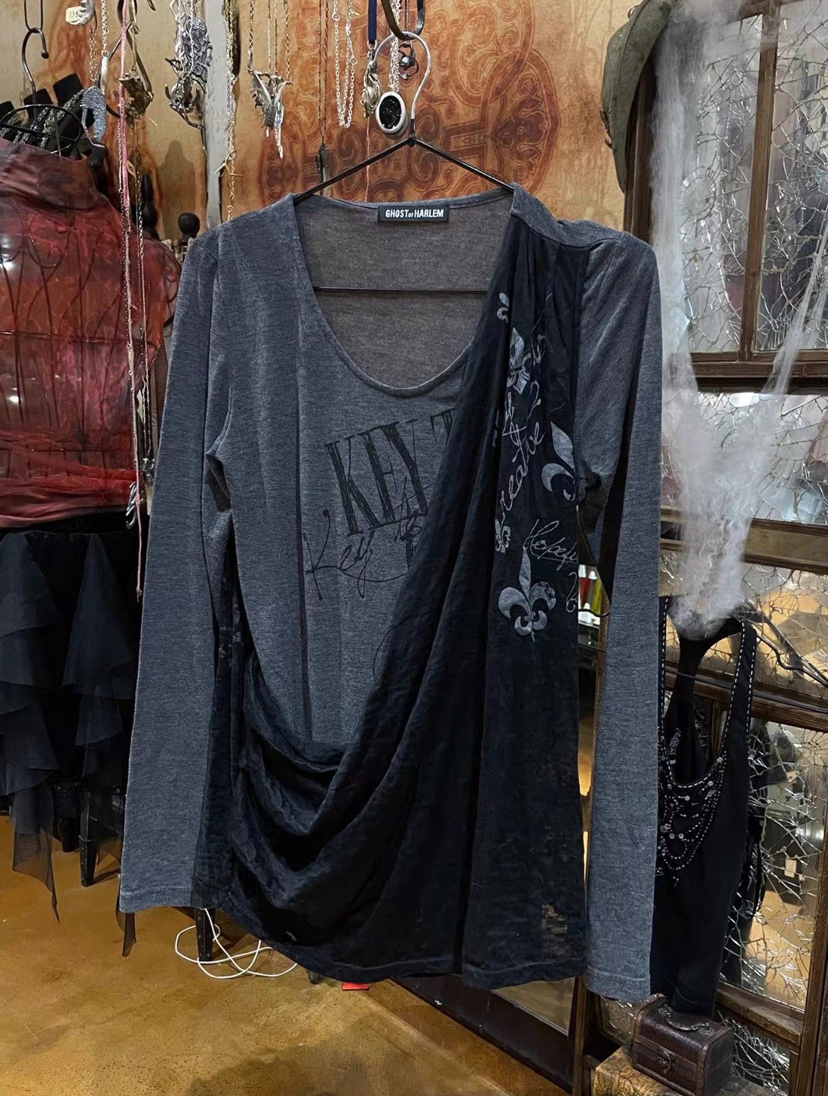 Other Ghost of Harlem Asymmetric Double-Layer Long Sleeve Top Size US M / EU 48-50 / 2 - 1 Thumbnail
