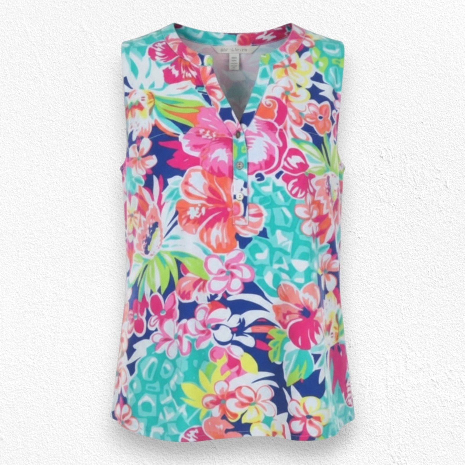 Other Tropical Print Sleeveless V Neck Blouse Size Medium Size M / US 6-8 / IT 42-44 - 1 Thumbnail