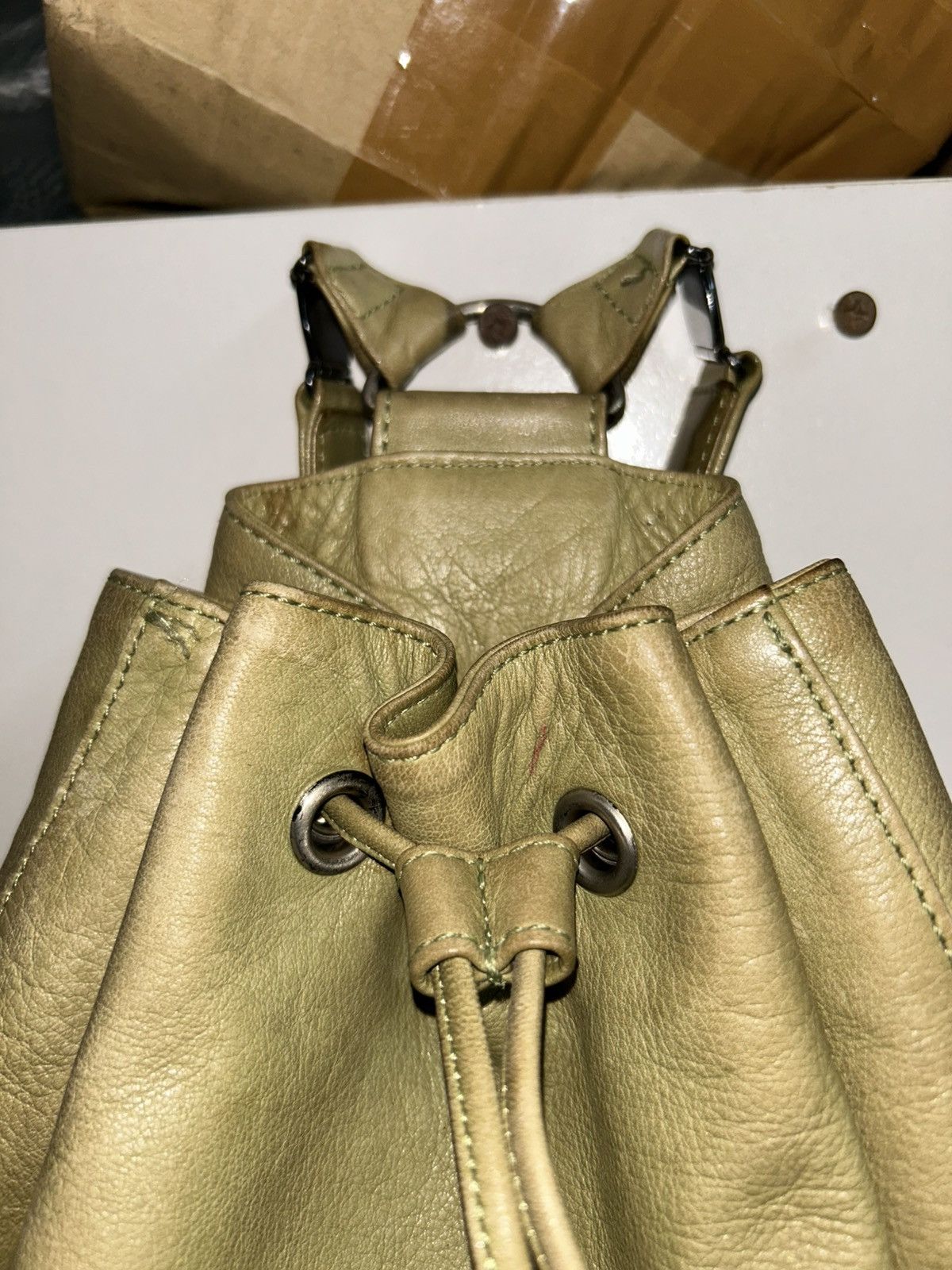 Jean Paul Gaultier Leather Drawstring Backpack Size ONE SIZE - 17 Thumbnail