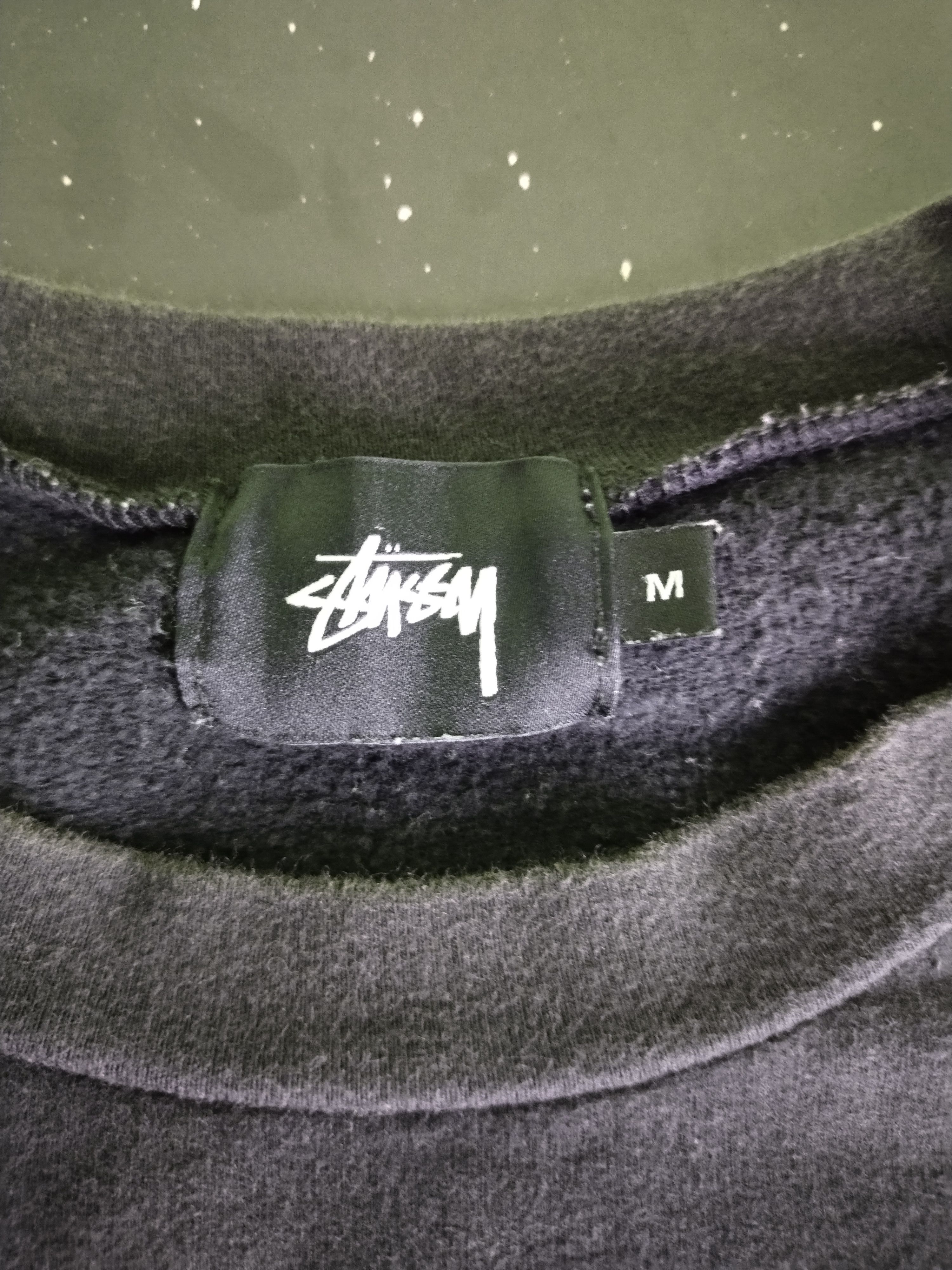 Stussy × Vintage Stussy Spellout Logo Sweatshirt Black Size US M / EU 48-50 / 2 - 7 Thumbnail