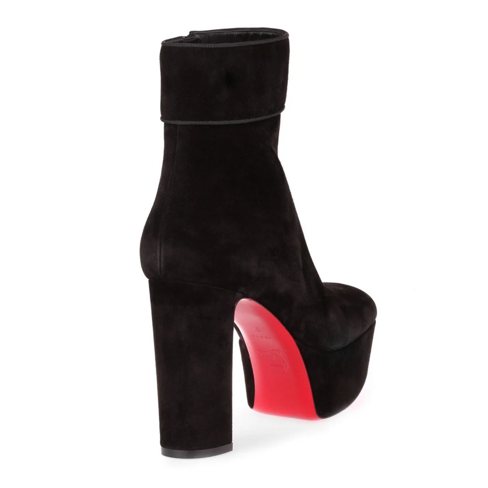 Christian Louboutin Christian Louboutin Protorlato 110 Black Suede Platform Size US 7 / IT 37 - 11 Thumbnail