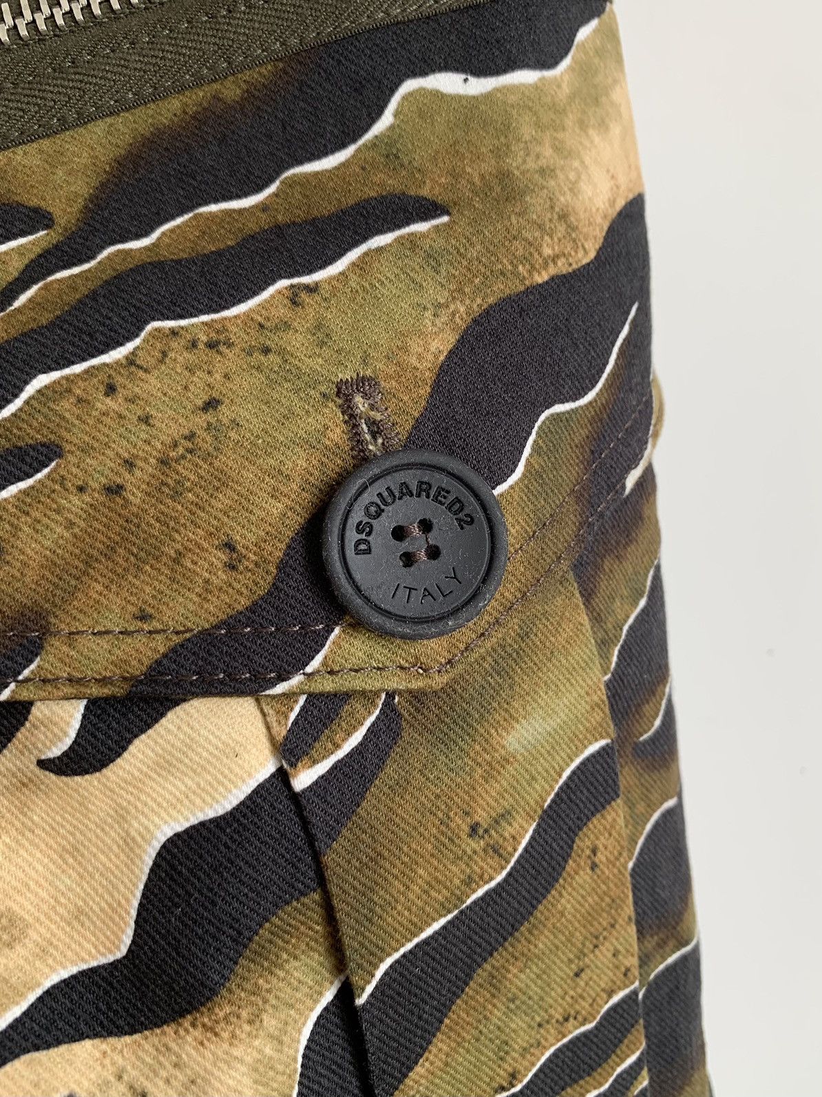 Dsquared2 SS20 Dsquared2 Camo Tiger Stripe Military Cargo Pant Size US 34 / EU 50 - 9 Thumbnail