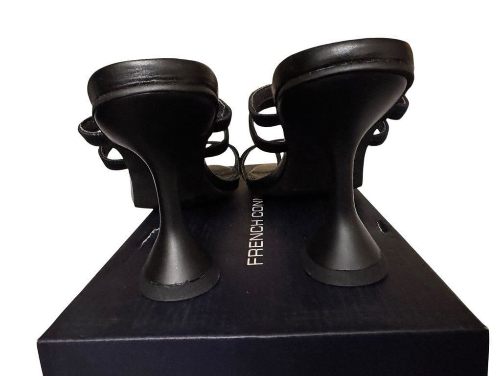 French Connection French Connection Flared Heeled Sandals-Black Size 10 Size US 10 / IT 40 - 5 Thumbnail