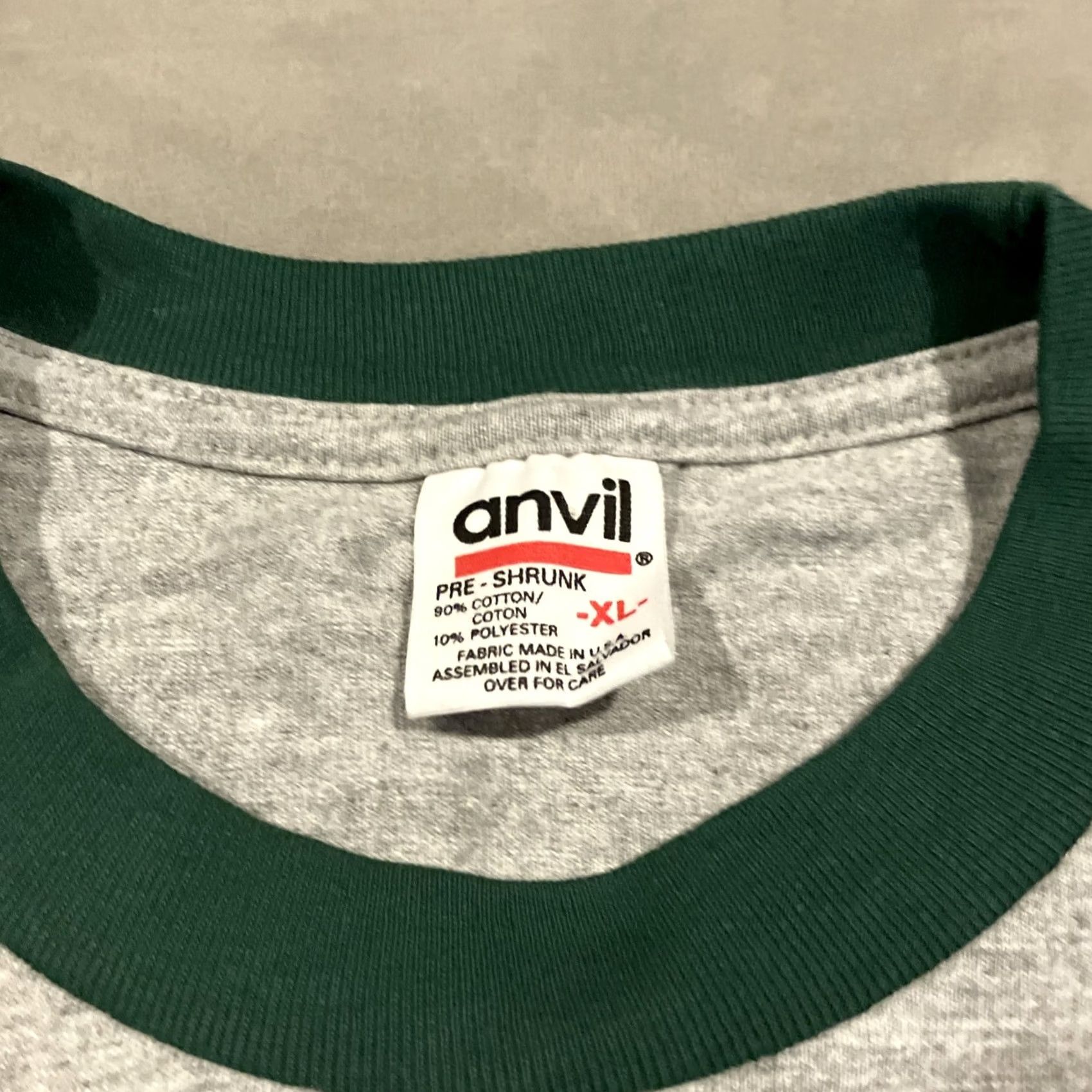 Anvil VINTAGE KROCK 92.3 Howard Stern Heineken Ringer T Shirt XL Gray Mens Shirt Size US XL / EU 56 / 4 - 4 Thumbnail