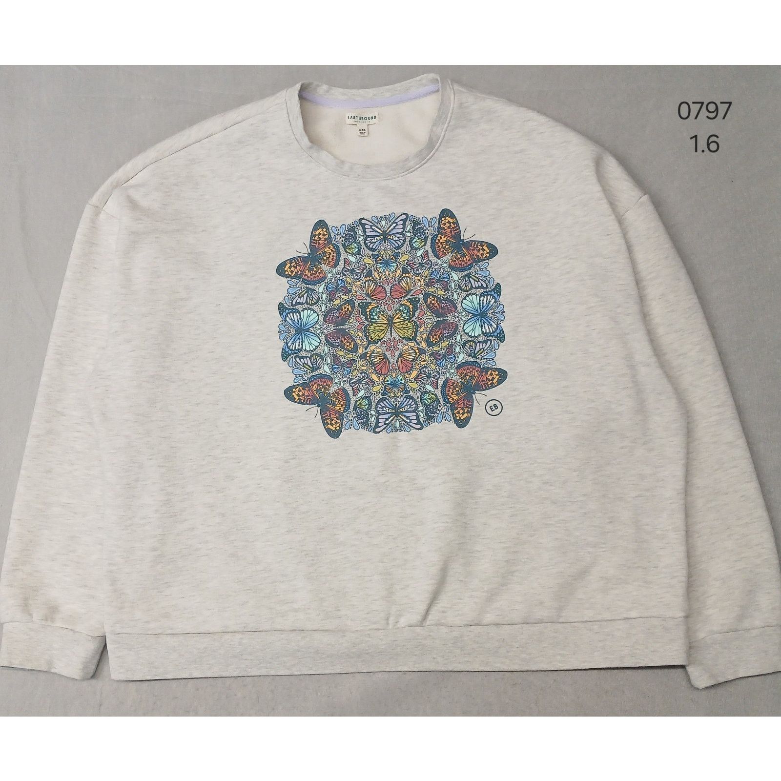 Other Earthbound (XXL) Women's Heather Gray Pullover Sweatshirt Size XXL / US 16-18 / IT 52-54 - 1 Thumbnail