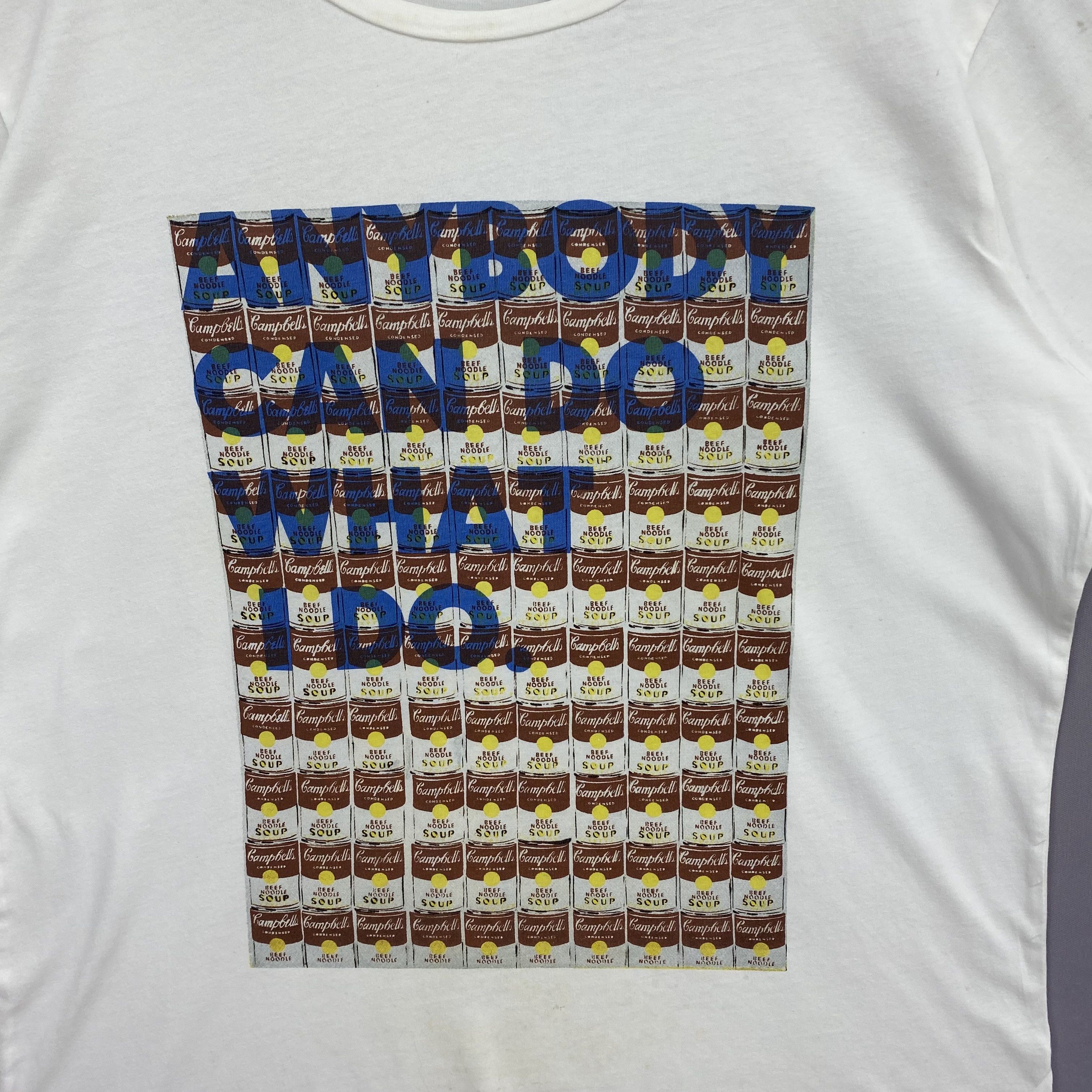 Andy Warhol × Art Comes First × Vintage Vintage Y2K Andy Warhol T-Shirt Campbells Soup Fuck Arts Tee Size US M / EU 48-50 / 2 - 2 Thumbnail