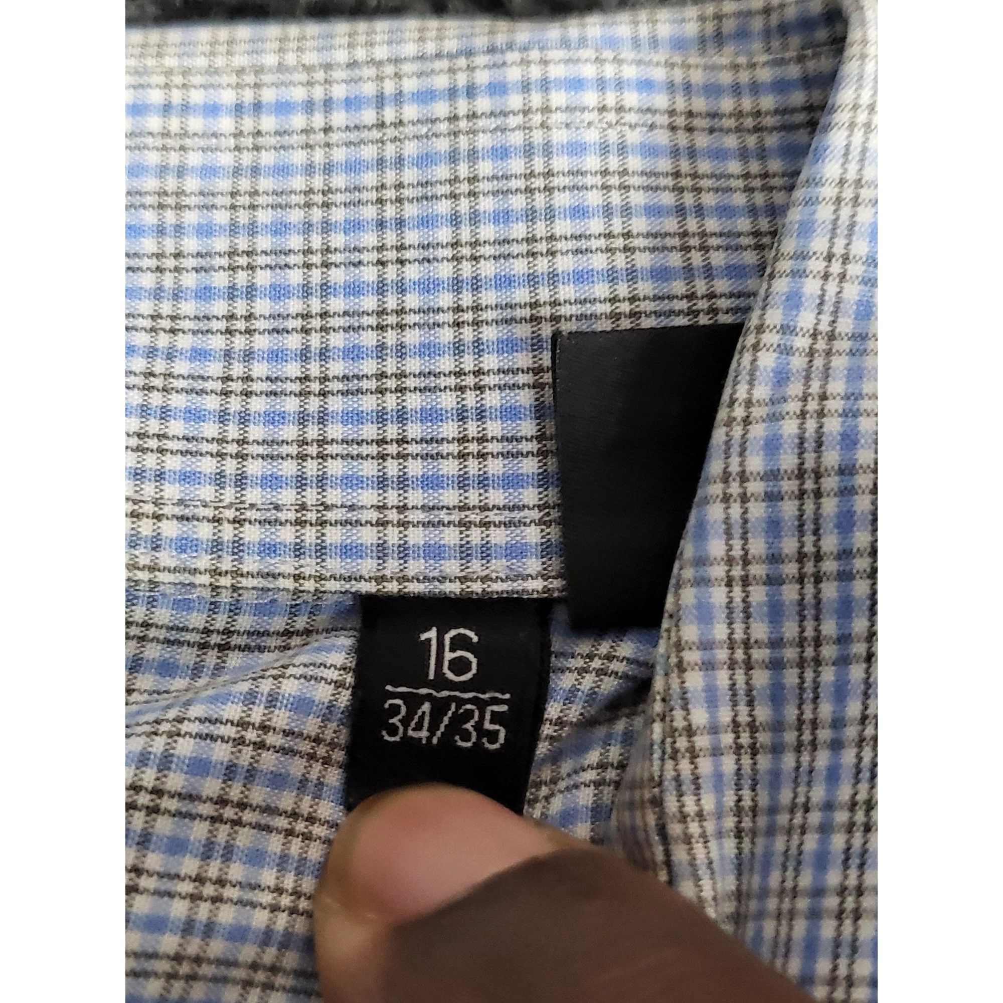 Hugo Boss Boss Hugo Boss Sharp Fit Shirt Men Sz L Striped Blue Dress F Size US L / EU 52-54 / 3 - 7 Thumbnail