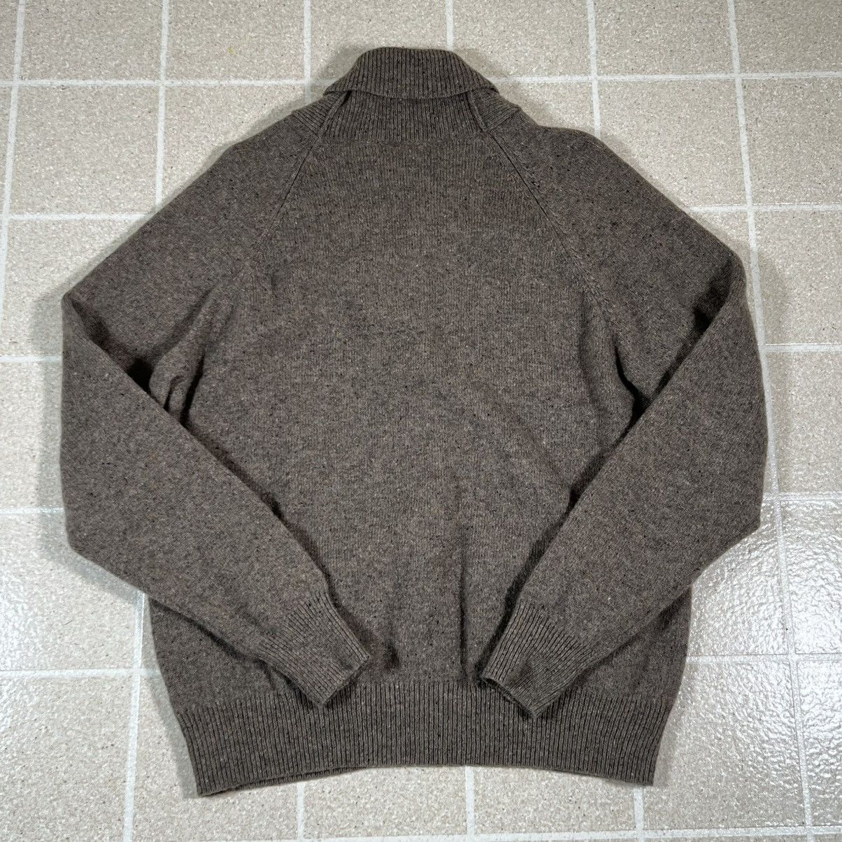 J.Crew J Crew Lambswool Cardigan Sweater Shawl Large Brown Knit Size US L / EU 52-54 / 3 - 3 Thumbnail