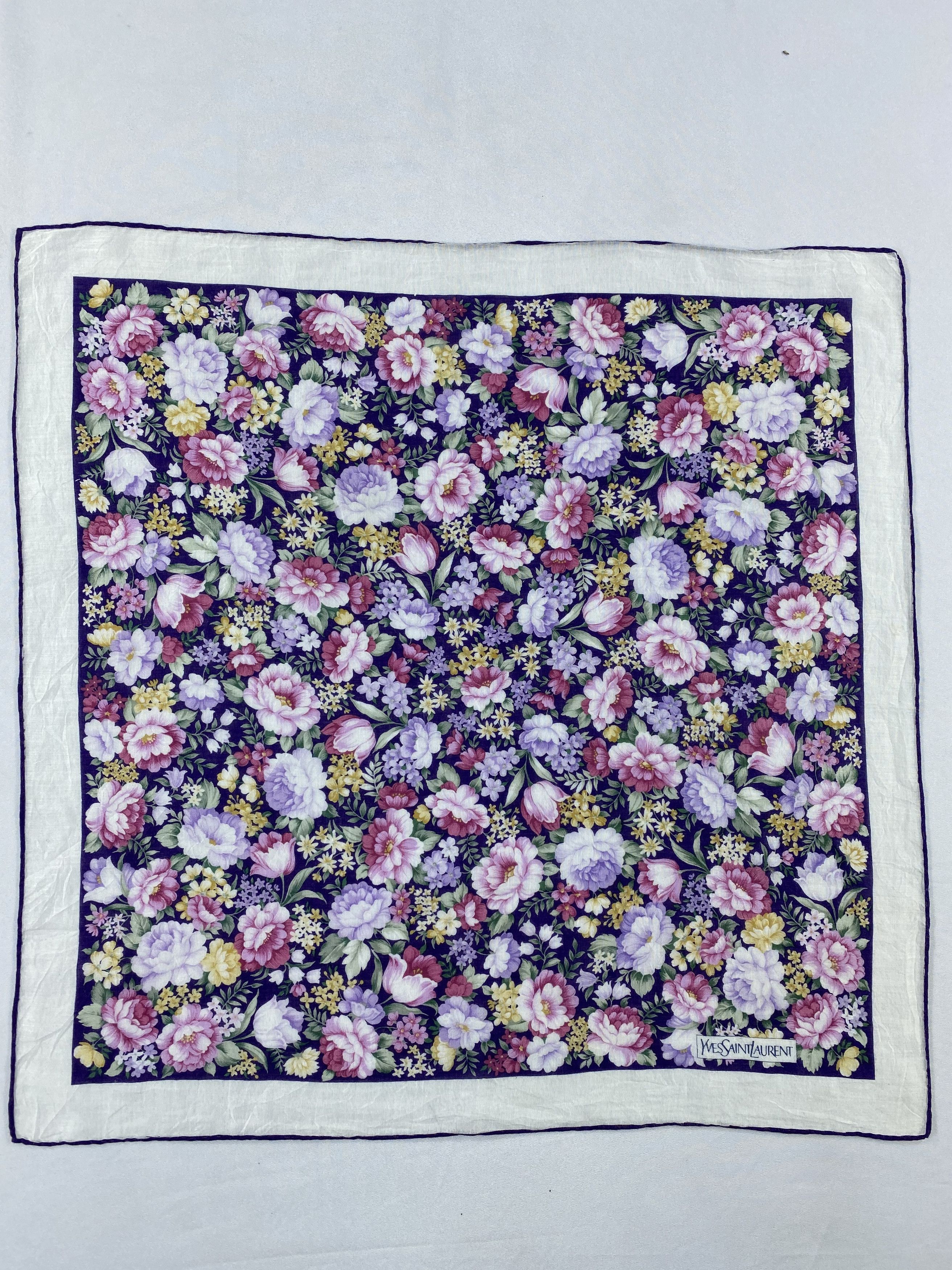 Yves Saint Laurent Yves Saint Laurent Handkerchief / Bandana / Neckerchief Size ONE SIZE - 3 Thumbnail