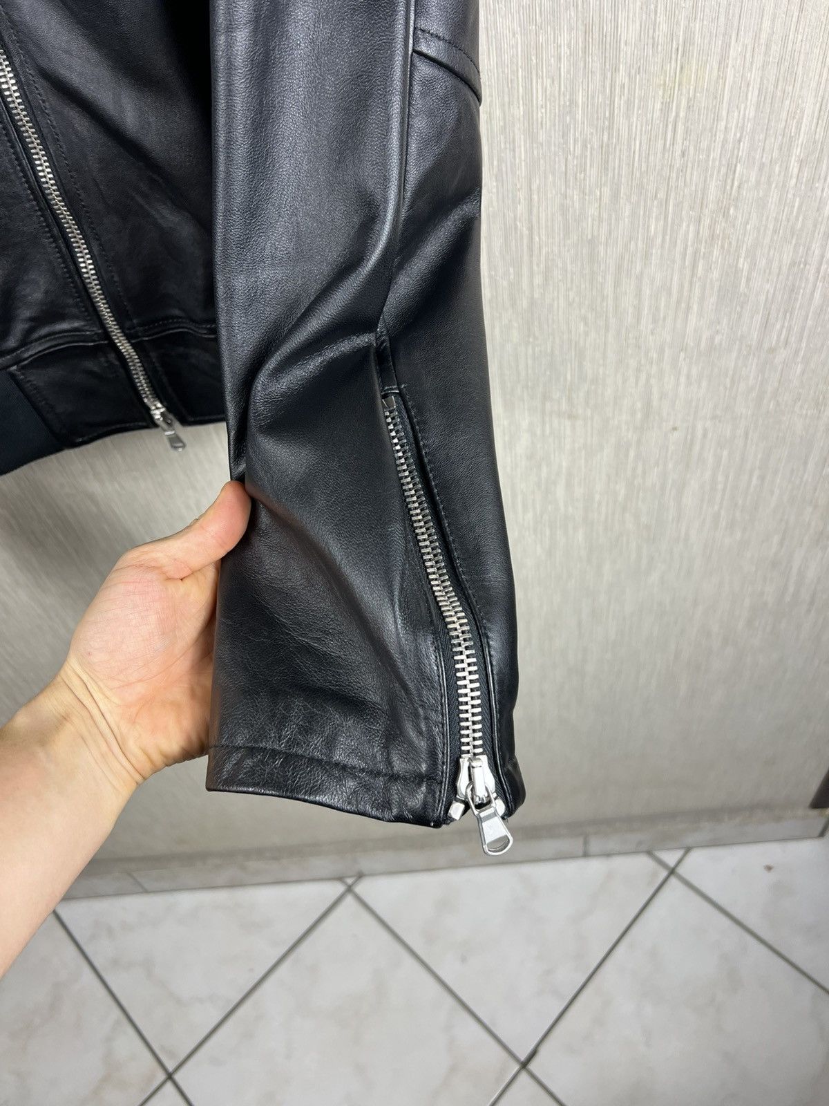 Diesel Black Gold Diesel Black Gold lambskin leather 5 zip jacket luxury Size US L / EU 52-54 / 3 - 14 Thumbnail