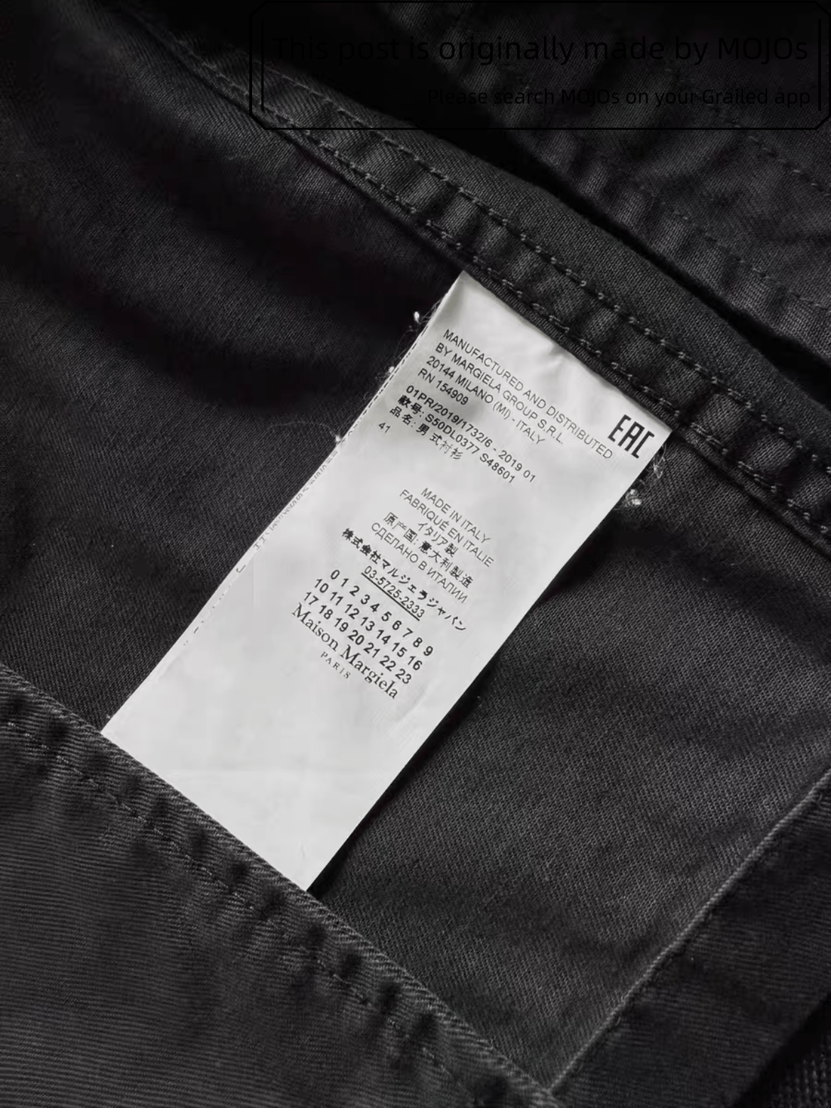 Maison Margiela Sz 41 Maison Margiela 19SS Black Denim Pocket Shirt Jacket Size US L / EU 52-54 / 3 - 6 Thumbnail