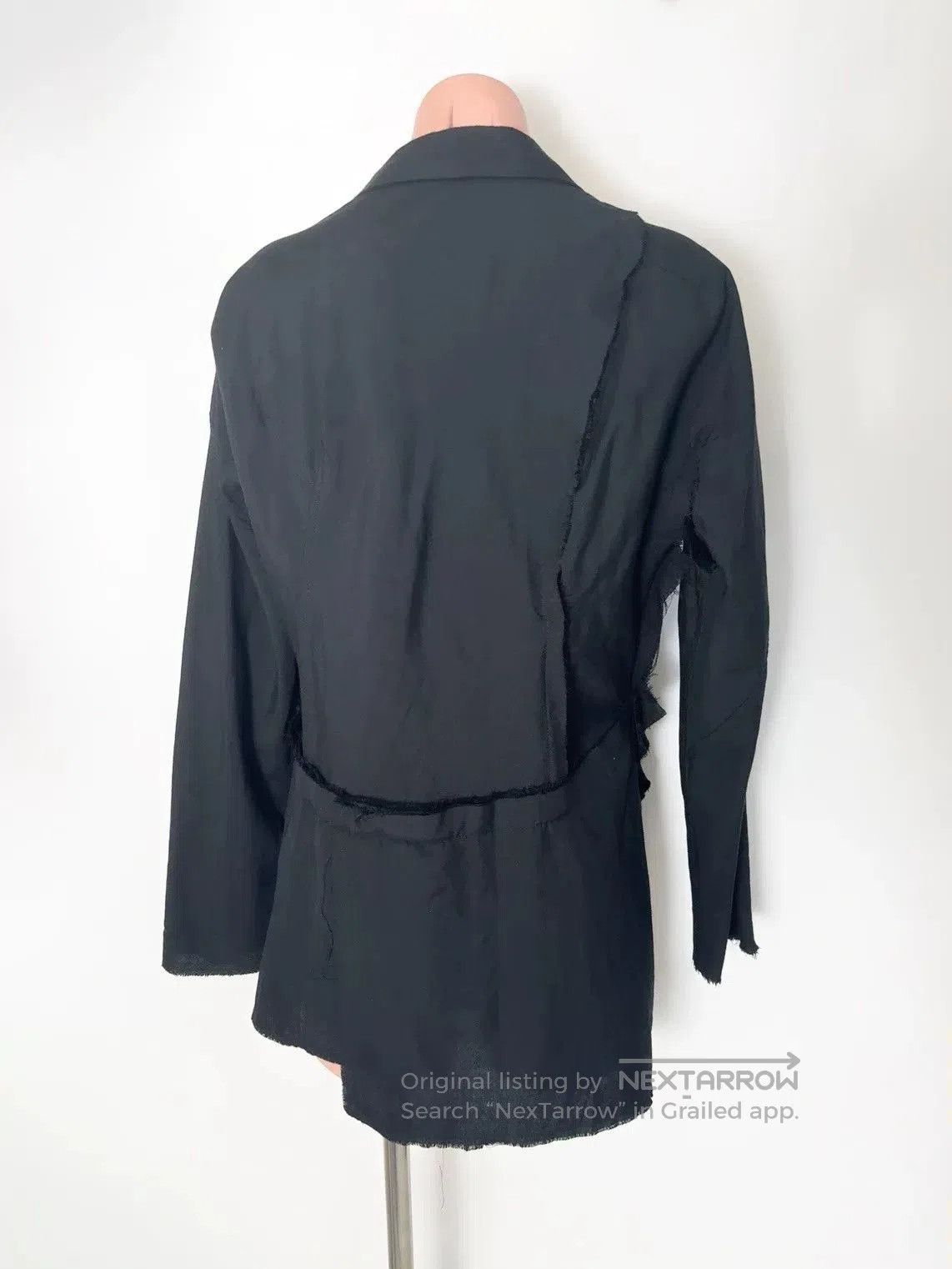 Yohji Yamamoto Yohji Yamamoto Distressed Opening Coat. Size US L / EU 52-54 / 3 - 4 Thumbnail