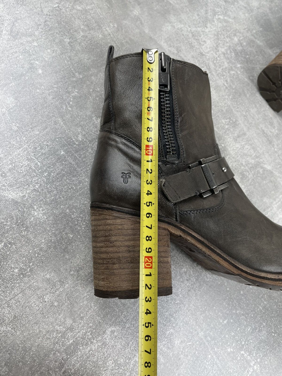 Frye FRYE Vintage Avant Garde Zip Olive Leather Boots Size US 11 / IT 41 - 11 Thumbnail