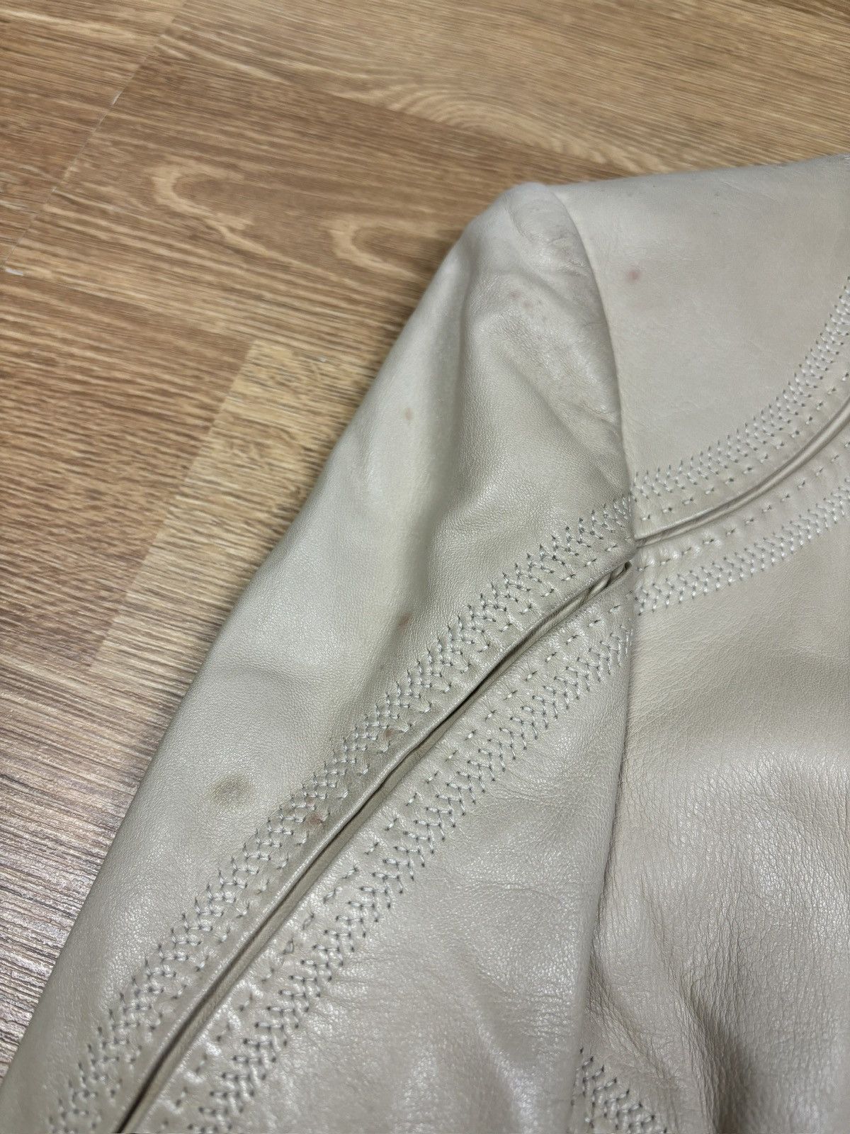 Gucci Gucci Frida Giannini Era Cream Leather Jacket Size S / US 4 / IT 40 - 9 Thumbnail